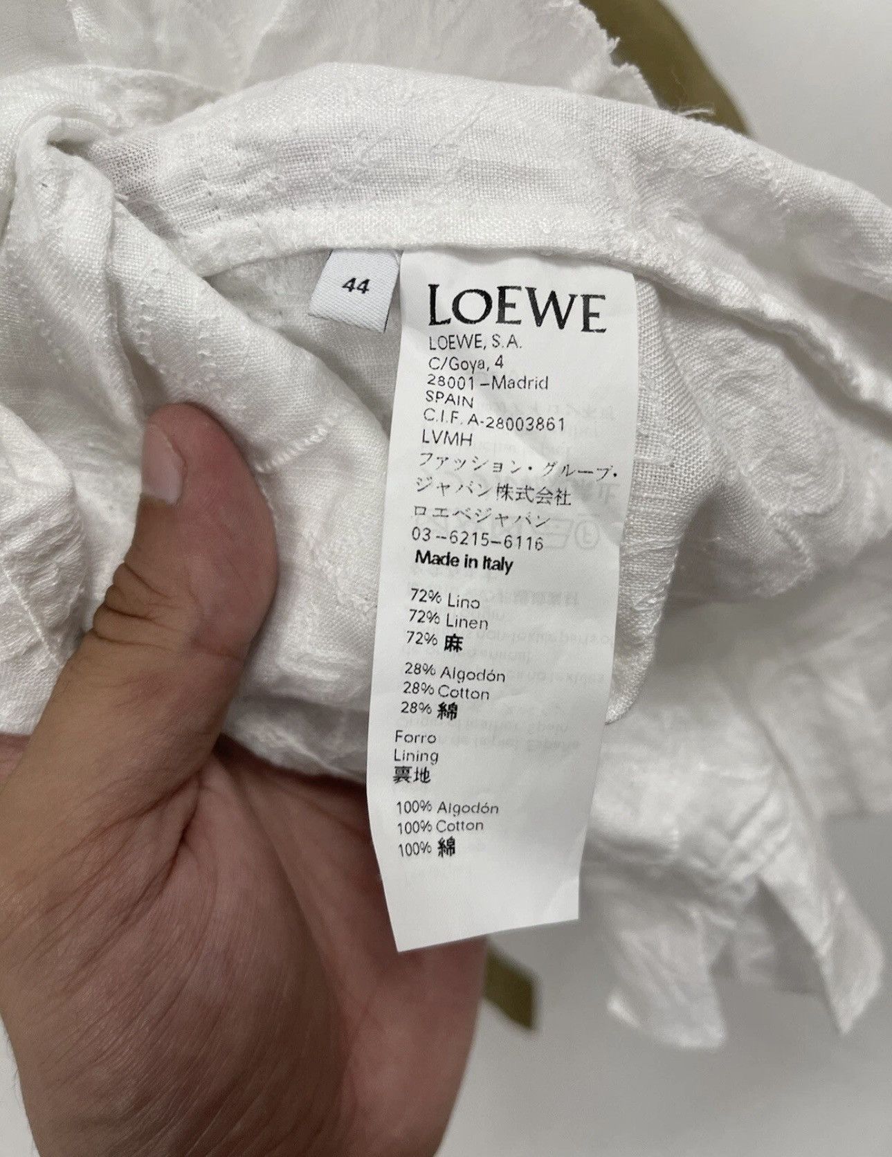 Loewe LOEWE Broderie Anglaise Ruffle Camisole, White size 44 FR Size L / US 10 / IT 46 - 9 Thumbnail
