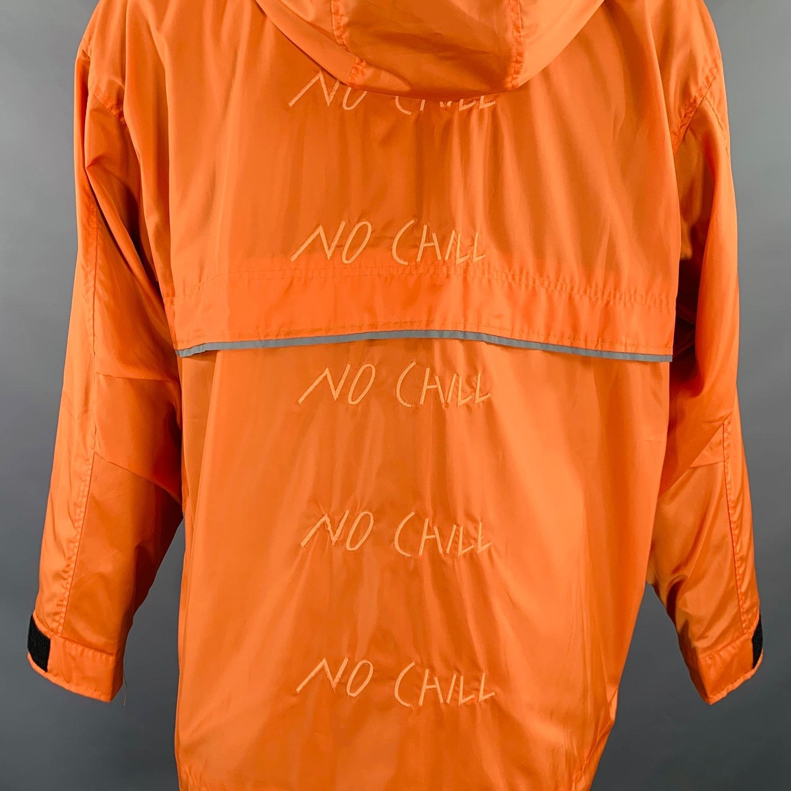 C2H4 No Chill Orange Black Mixed Fabrics Polyester Windbreaker Size US S / EU 44-46 / 1 - 5 Thumbnail