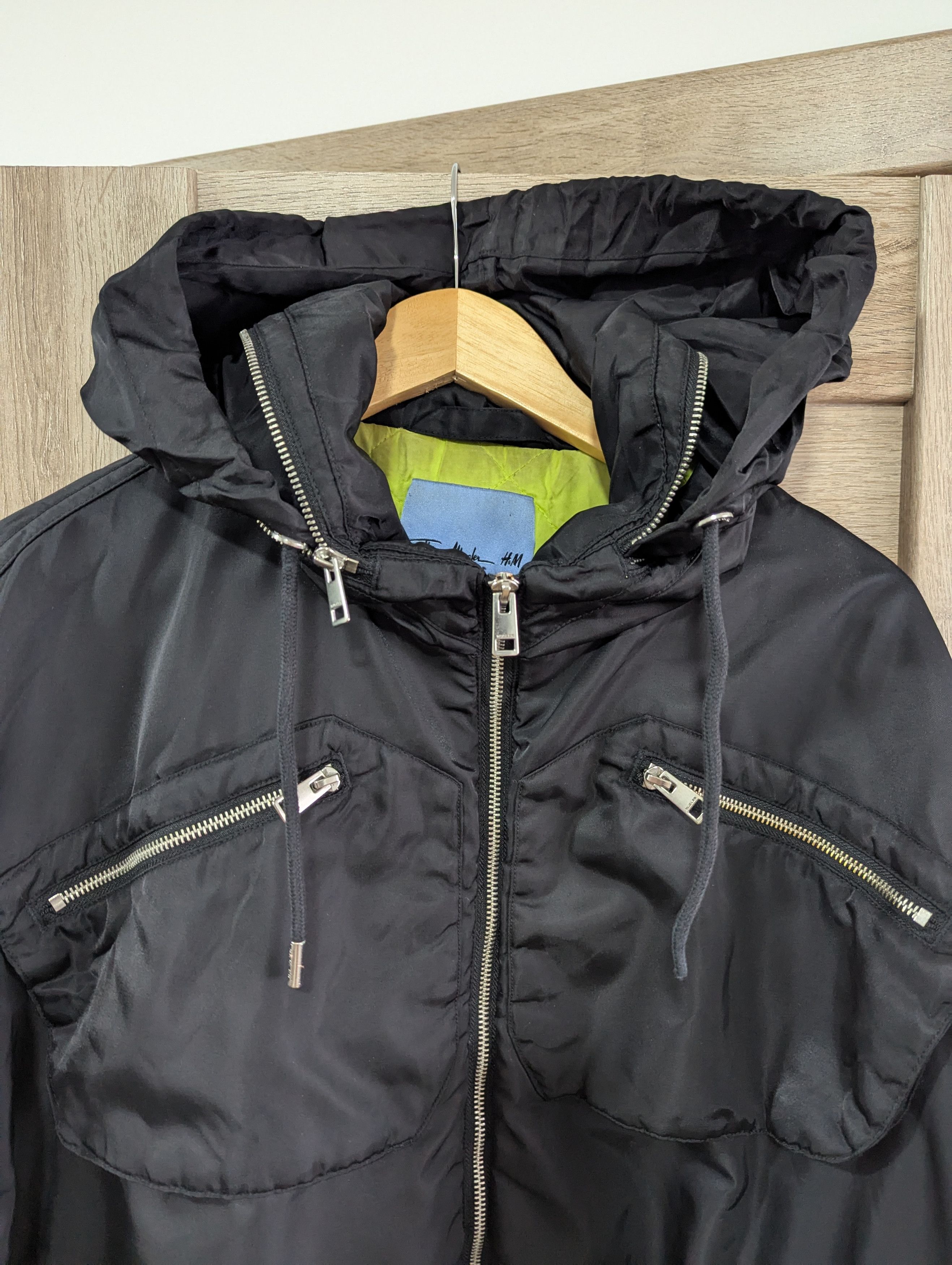 Thierry Mugler Mugler H&M Nylon Parachute Jacket Black Men's Size XL Size US XL / EU 56 / 4 - 13 Thumbnail