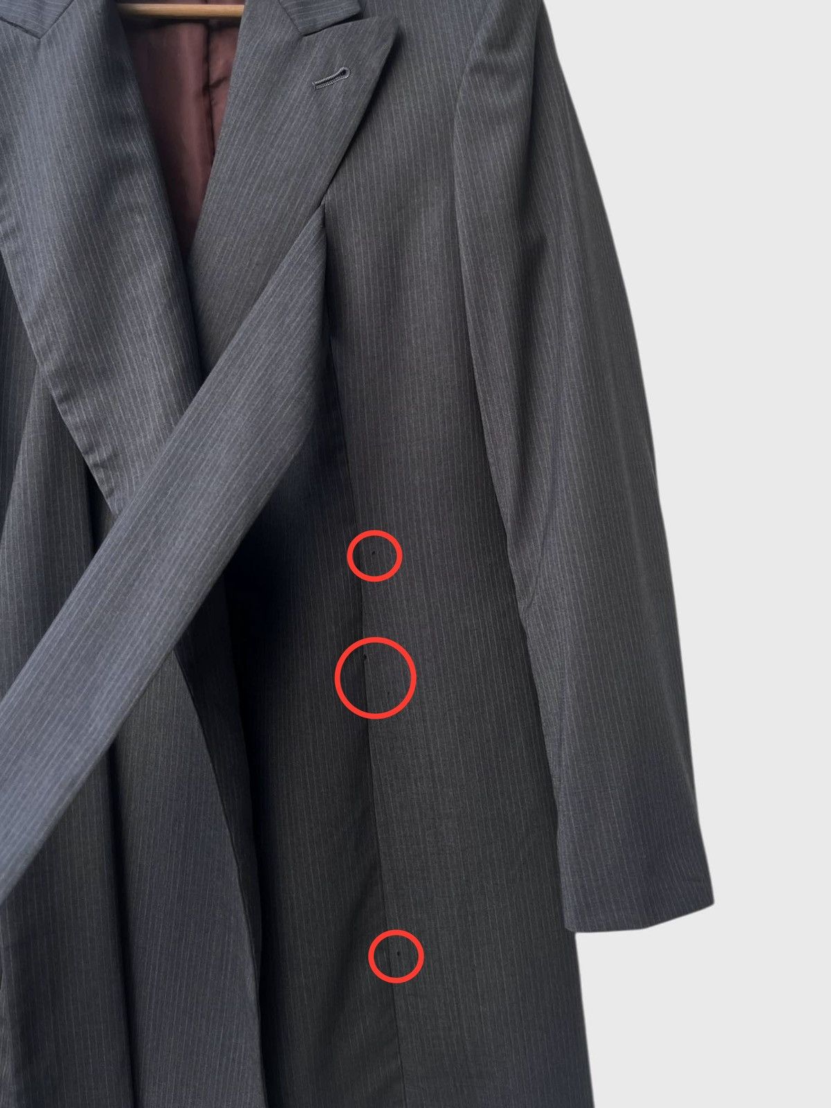 Jean Paul Gaultier Archive Jean Paul Gaultier Classique Pinstripe Wrap Jacket Size M / US 6-8 / IT 42-44 - 17 Thumbnail