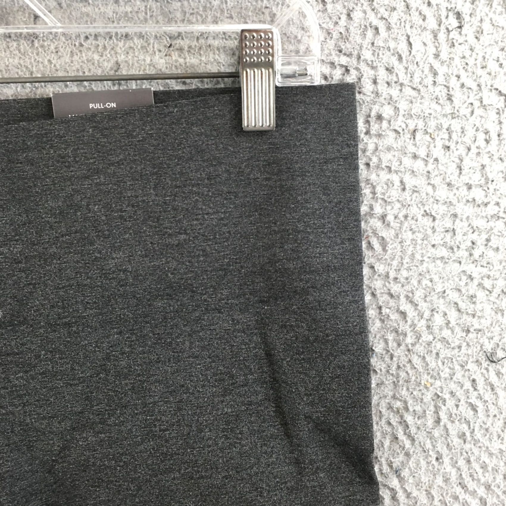 Worthington Worthington Pants Womens L Heather Gray Pull-On Straight Leg Ankle Stretch NEW Size 36" / US 14 / IT 50 - 4 Thumbnail