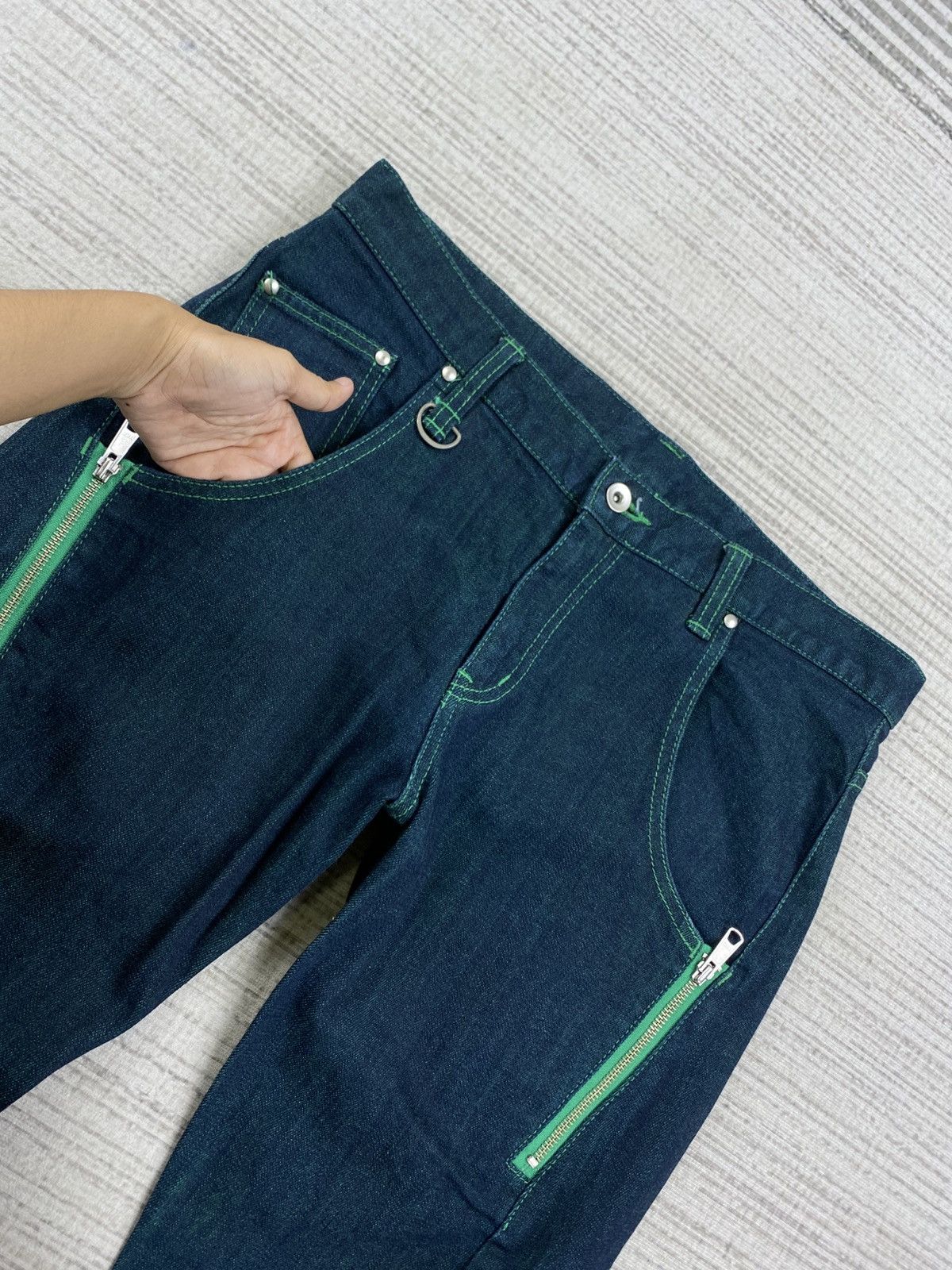 PPFM Vintage Snap Fasteners Rare Design Denim Jeans Size US 34 / EU 50 - 11 Thumbnail