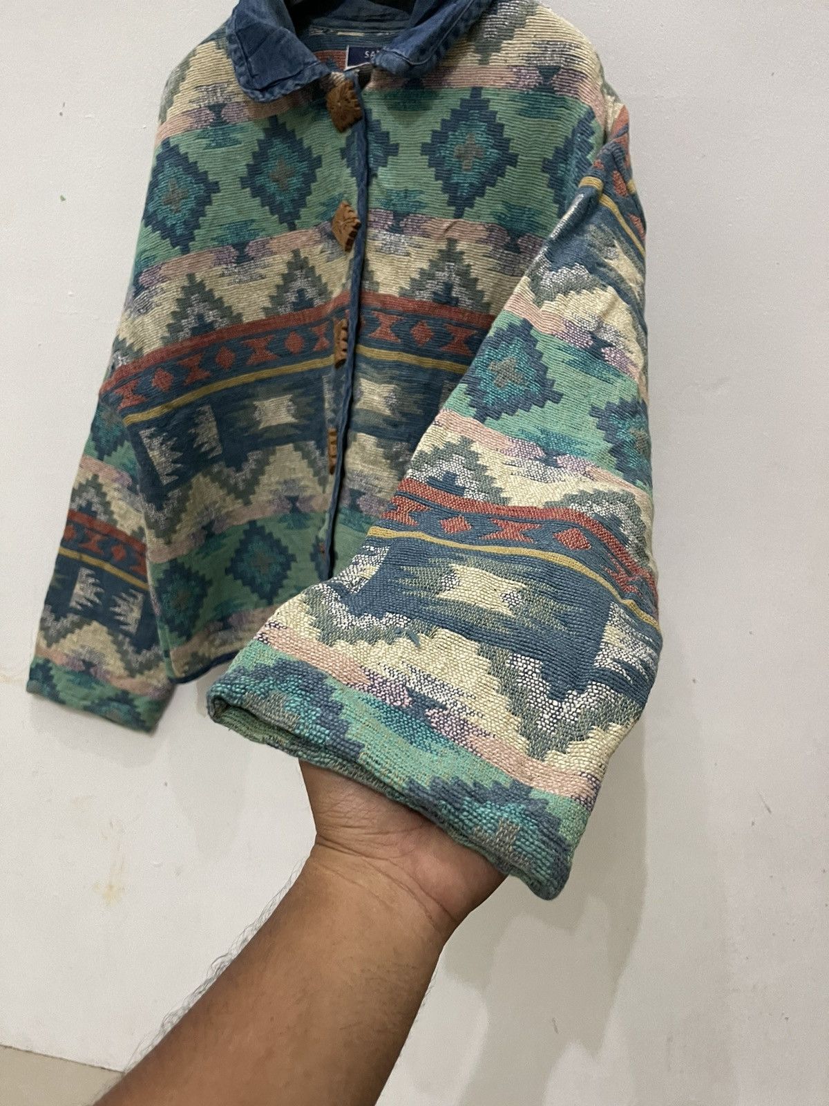 Vintage Sara Studio Navajo Design Jackets Size L / US 10 / IT 46 - 5 Thumbnail