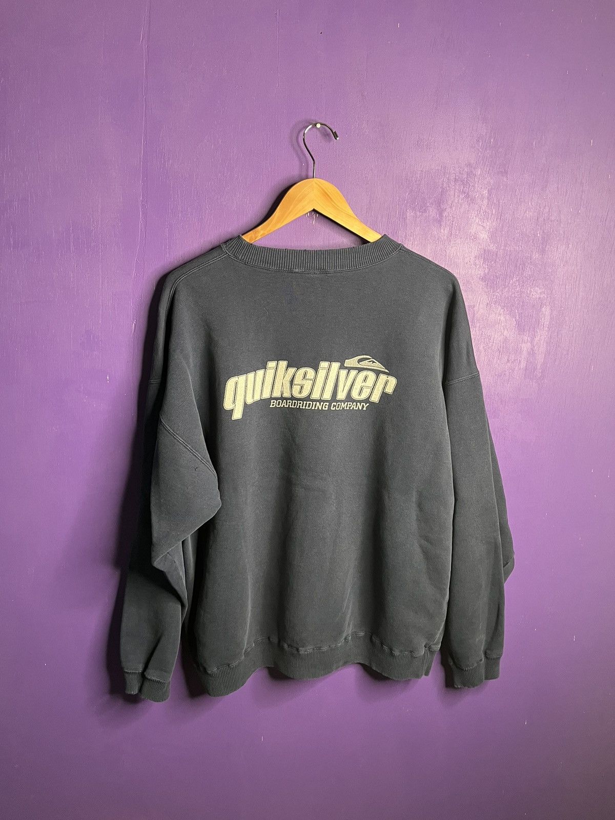 Quiksilver × Vintage Vintage 90s Quicksilver mullet logo sweatshirt Size US XL / EU 56 / 4 - 2 Thumbnail