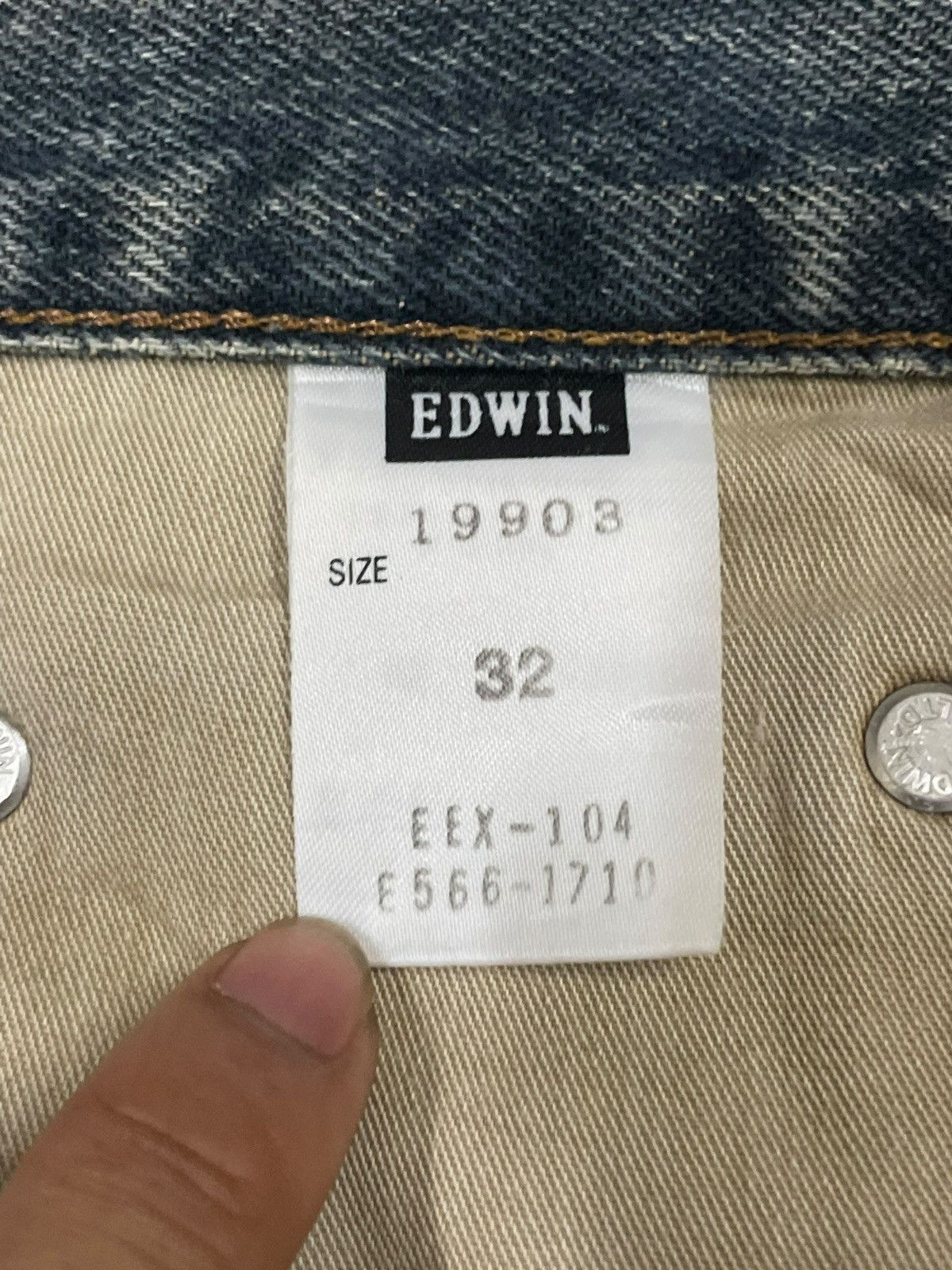Edwin Vintage Edwin Extra Extreme Fade Wash Distressed Loose Jeans Size US 32 / EU 48 - 12 Thumbnail