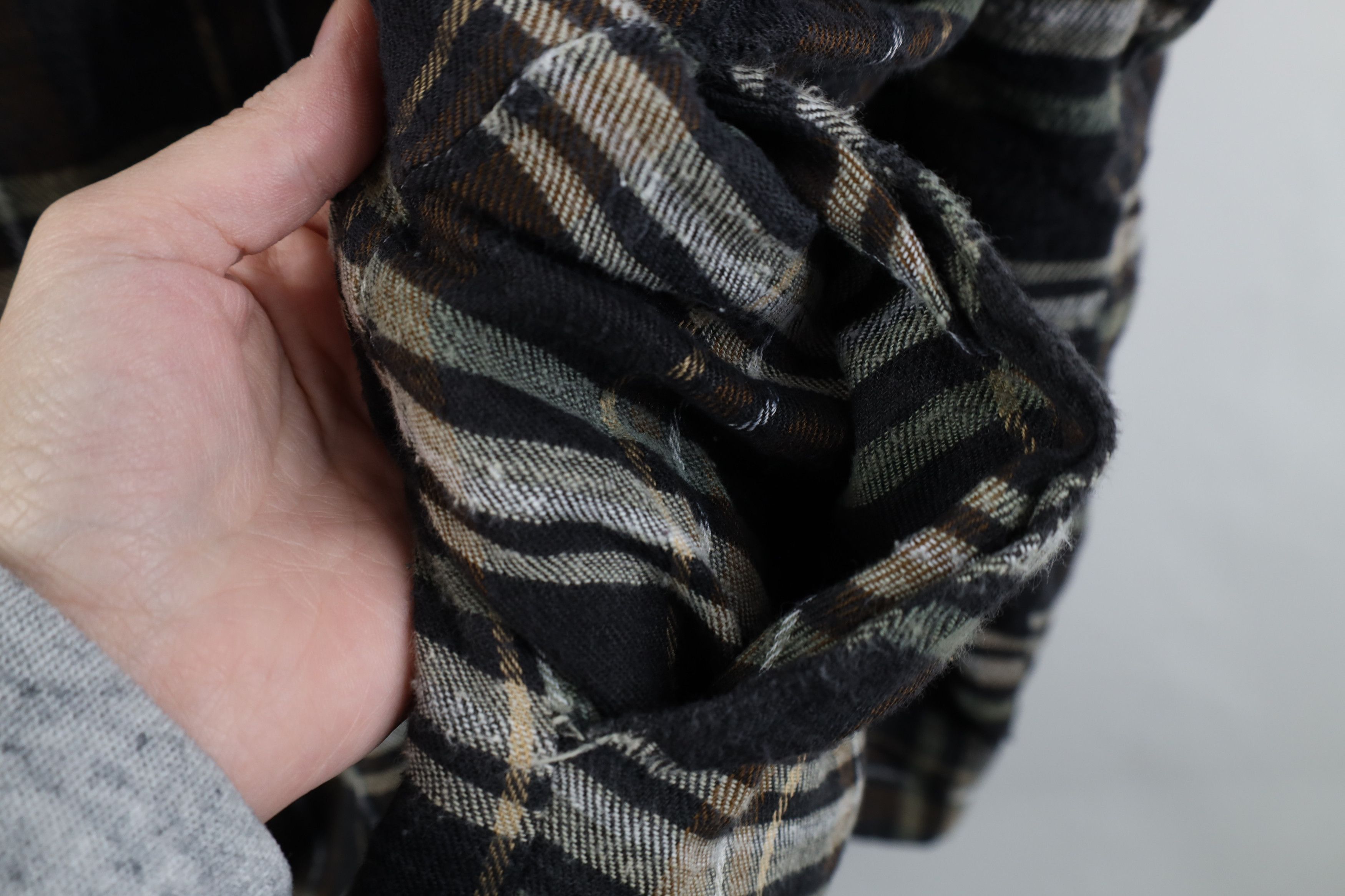 Vintage Vintage 90s Streetwear Quilted Flannel Shirt Jacket Plaid Size US XL / EU 56 / 4 - 12 Thumbnail