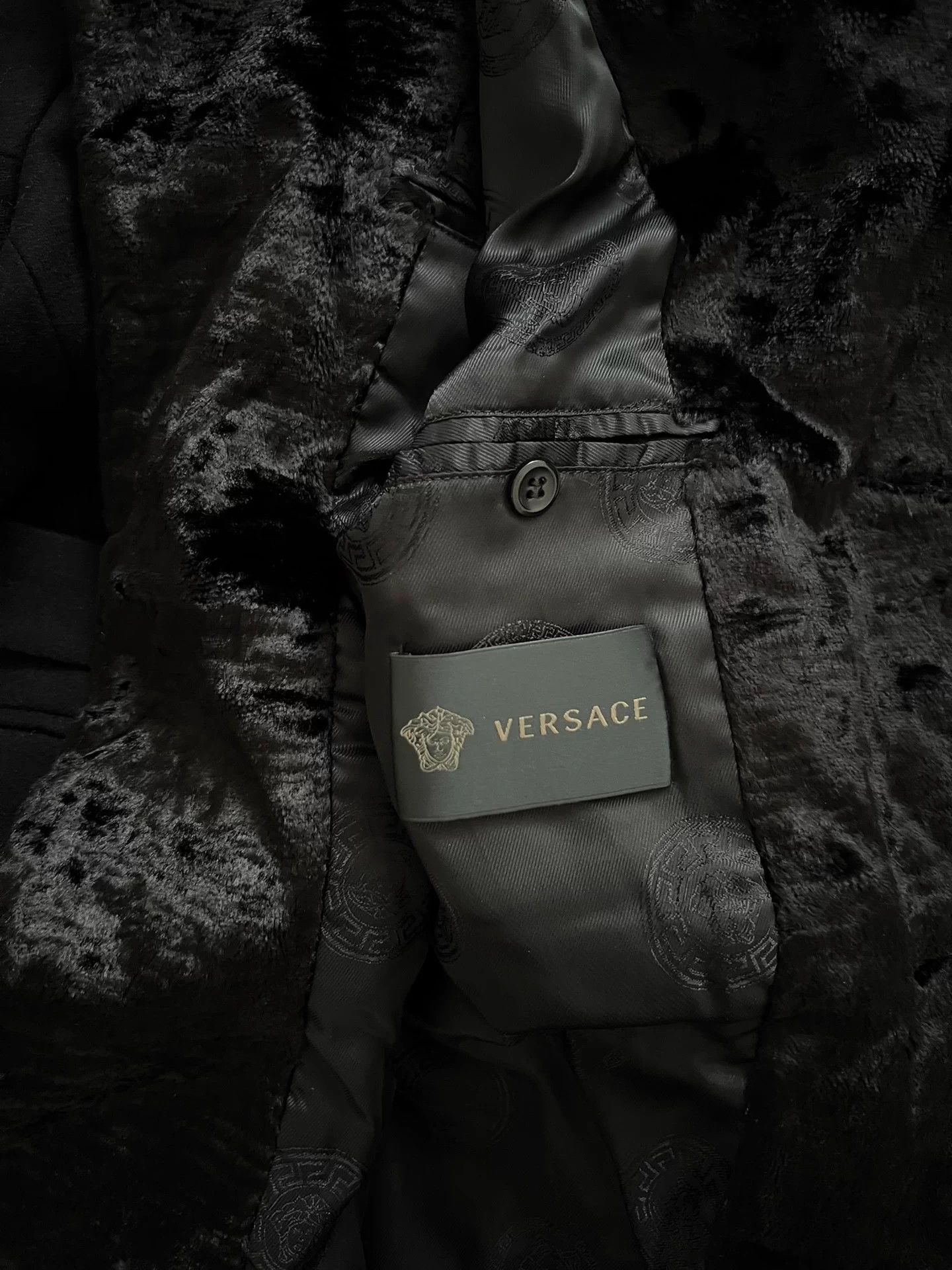 Versace Versace Wool Blend Fur Collar Coat XXL 95% New Size US XXL / EU 58 / 5 - 4 Thumbnail
