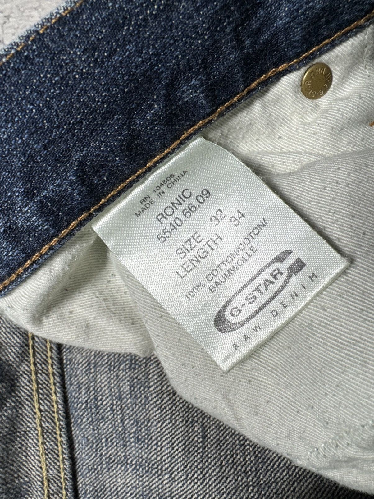 G-Star G Star Raw Baggy Denim Jeans Vintage 32x34 Size US 32 / EU 48 - 6 Thumbnail