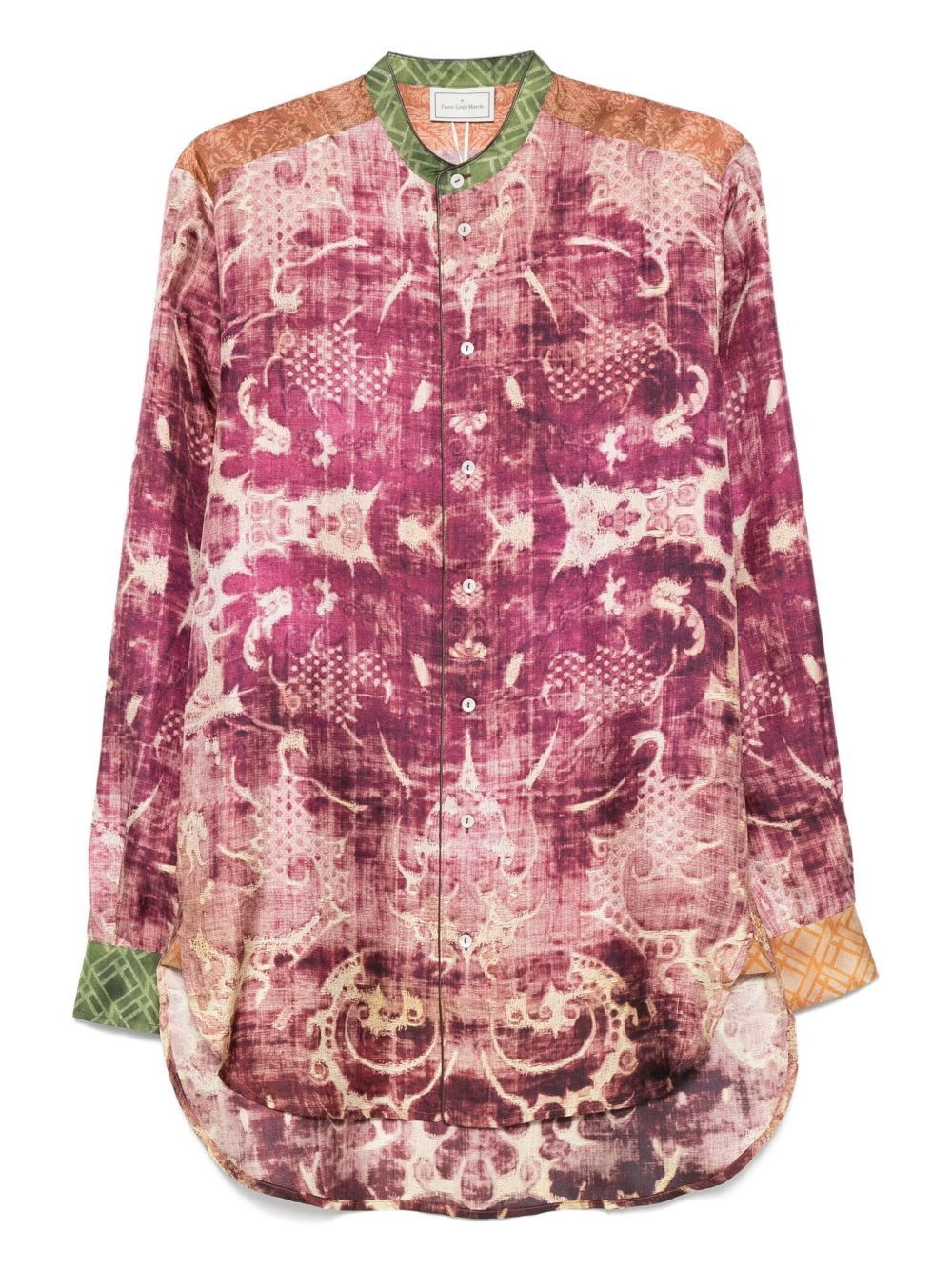 Pierre-Louis Mascia PRINTED SILK SHIRT Size S / US 4 / IT 40 - 1 Thumbnail