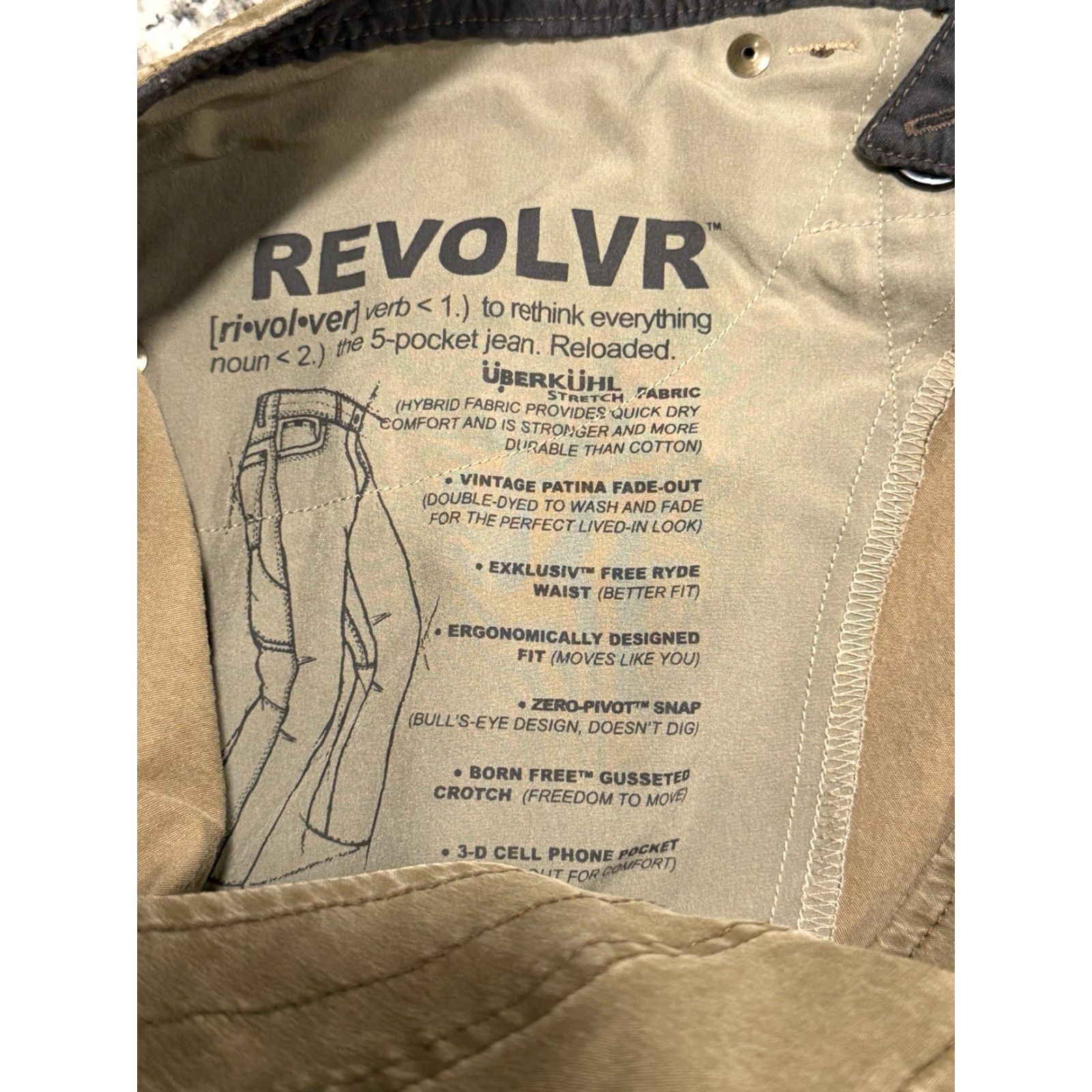 Vintage VINTAGE KUHL Revolvr Pants 38 x 32 Cargo Pockets Men Regular Brownish Green 90s Outdoor Hiking Patina Size US 38 / EU 54 - 7 Thumbnail
