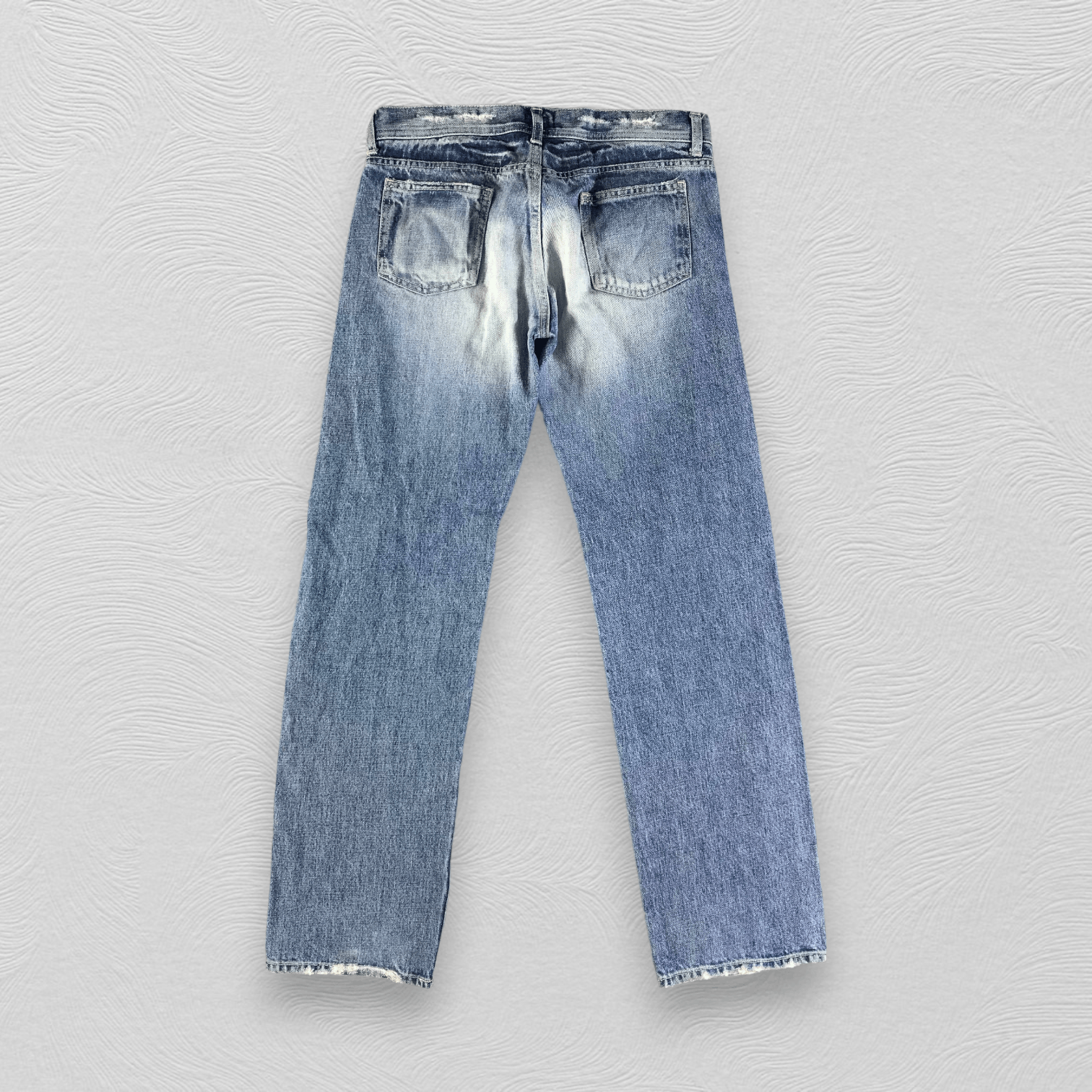 Japanese Brand Domingo Jeans Faded Blue Denim KJ2339 Size US 31 - 2 Thumbnail