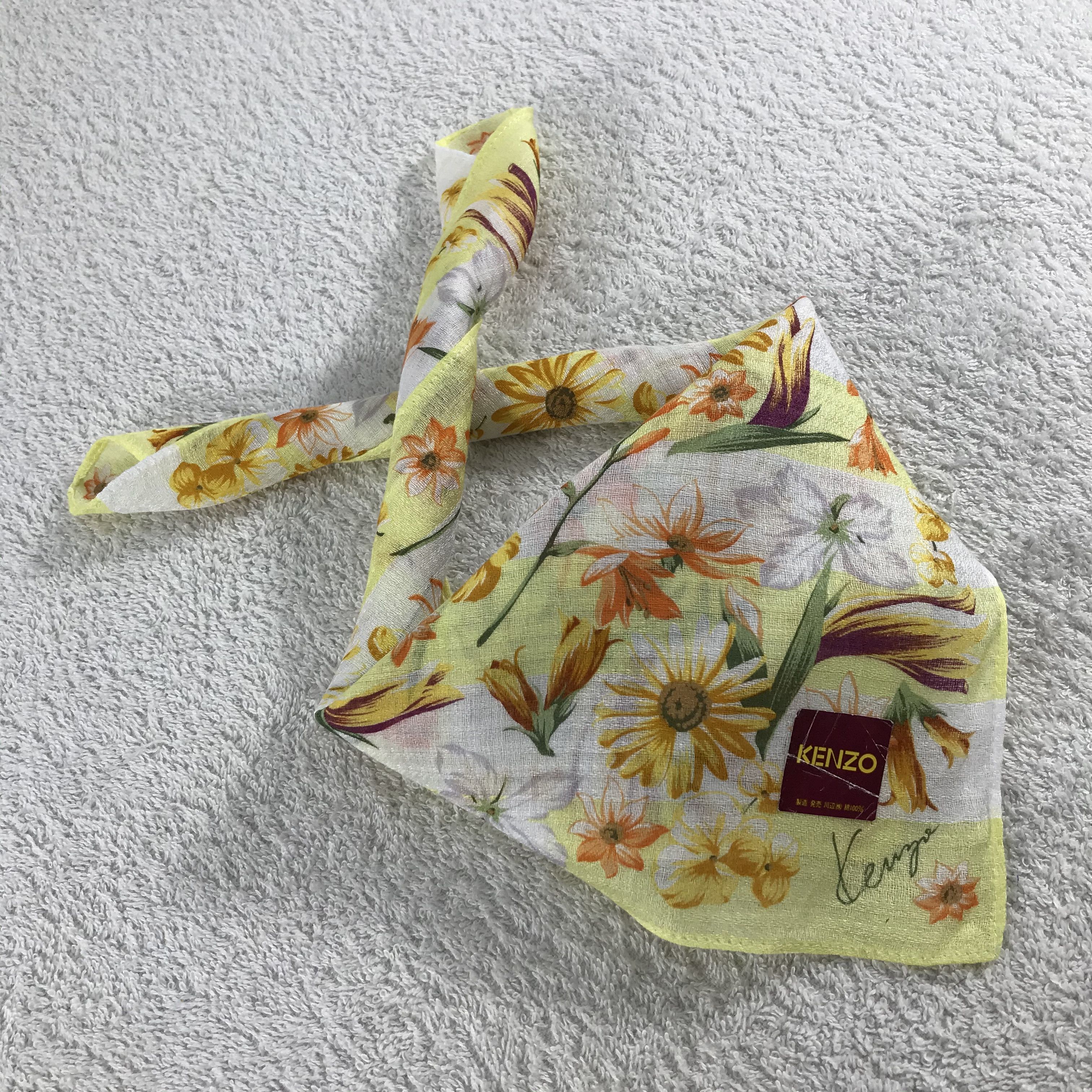 Kenzo × Vintage Kenzo Bandana / Handkerchief / Neckerchief - S110 Size ONE SIZE - 4 Thumbnail