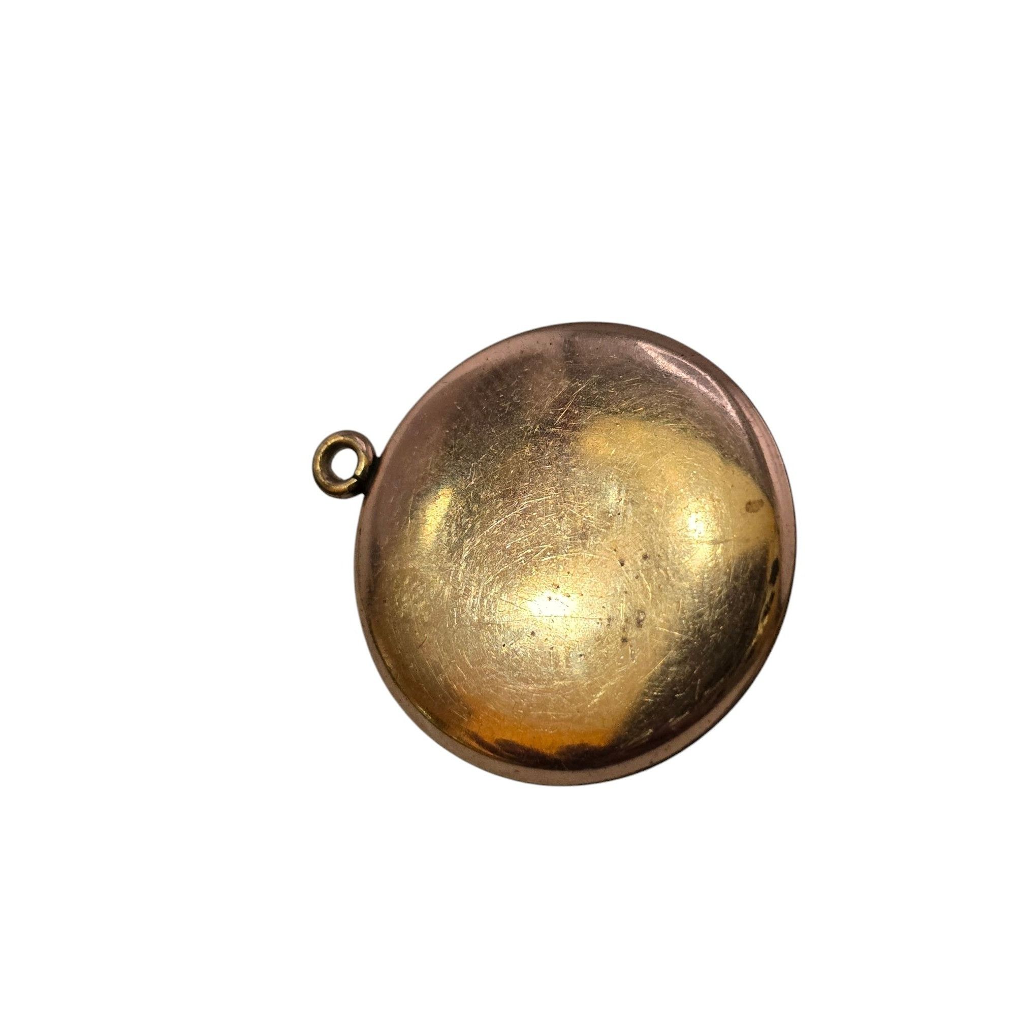 Other Antique Unique Gold Filled Raised Cameo with Enamel Locket S Size ONE SIZE - 2 Thumbnail