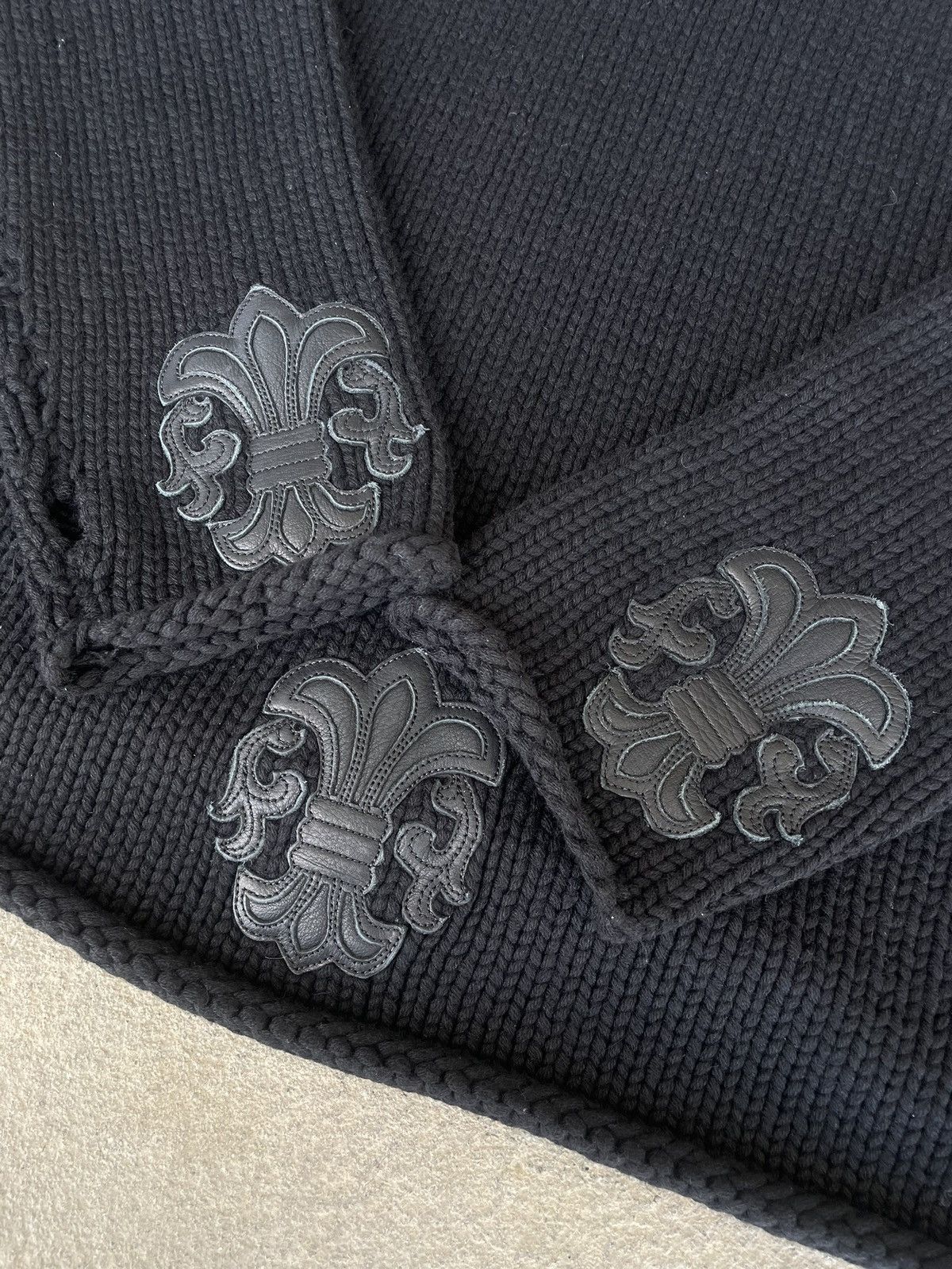 Chrome Hearts Chrome Hearts Knitted Fleur Patch Sweater Size US L / EU 52-54 / 3 - 3 Thumbnail