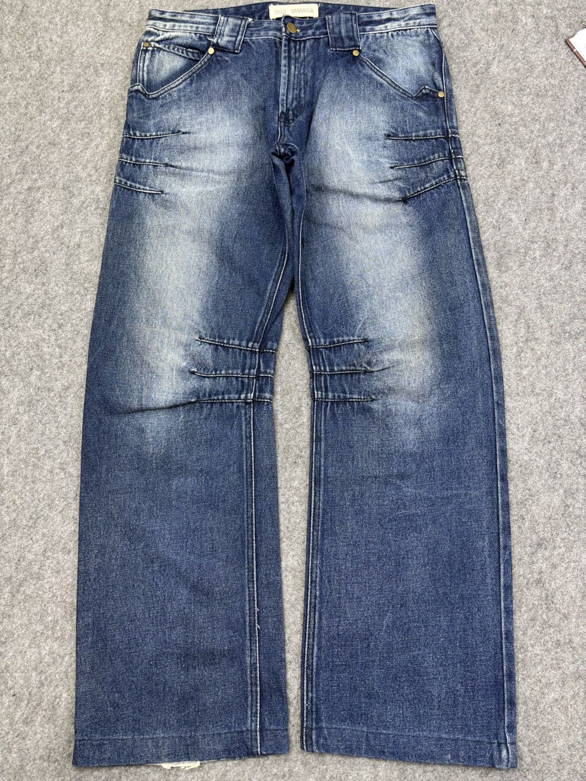 Yuji Yamada BAGGY Curved🔥YUJI YAMADA Japanese Designer Denim F911 Size US 32 / EU 48 - 17 Thumbnail
