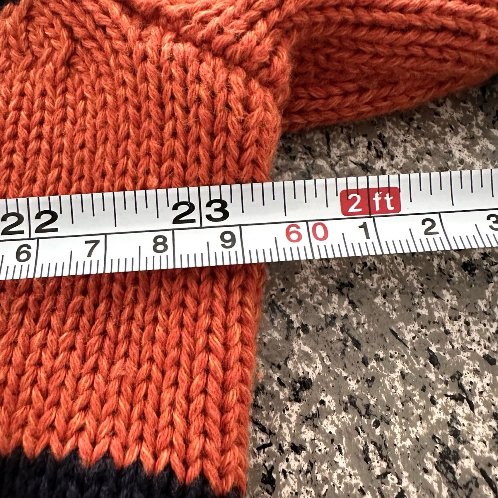 Chaps Chaps Striped Mockneck Twist Sweater Mens XL Orange Classic Fit Shirt Size US XL / EU 56 / 4 - 7 Thumbnail
