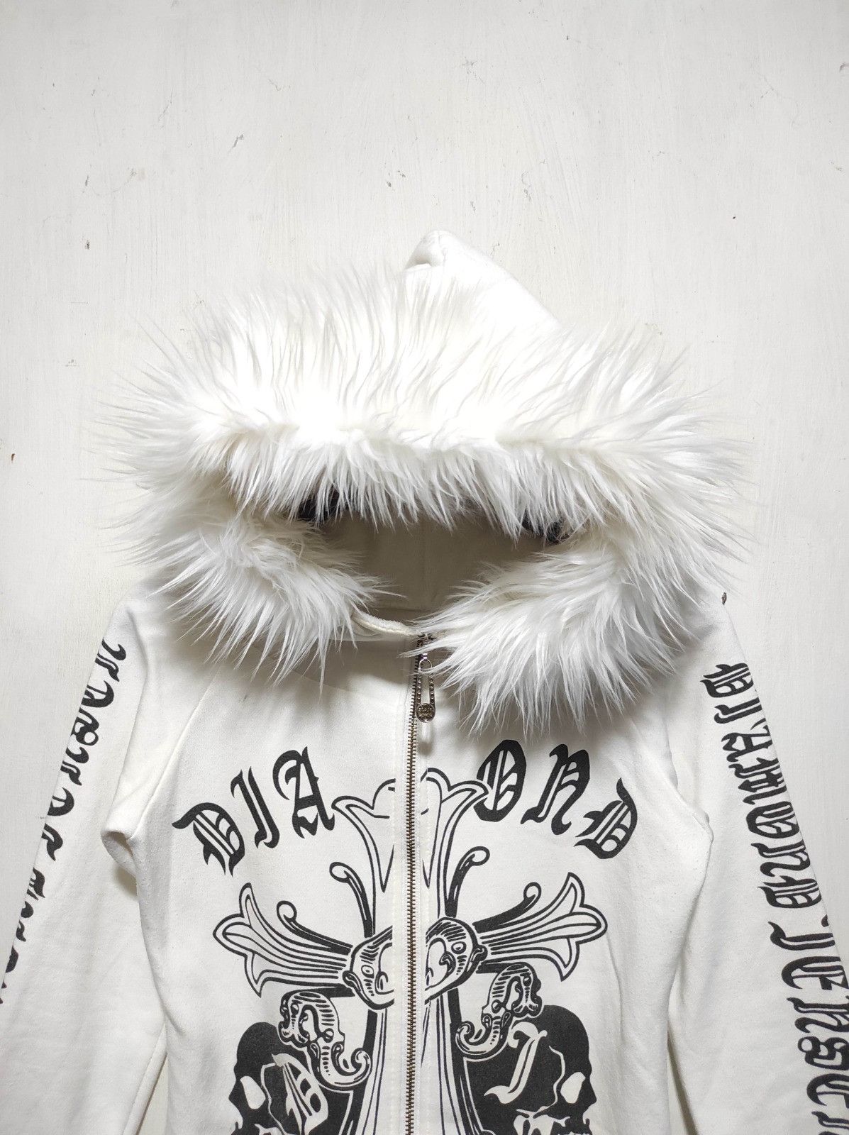 Other Diamond Cross zip fur hoodie Size US XS / EU 42 / 0 - 4 Thumbnail