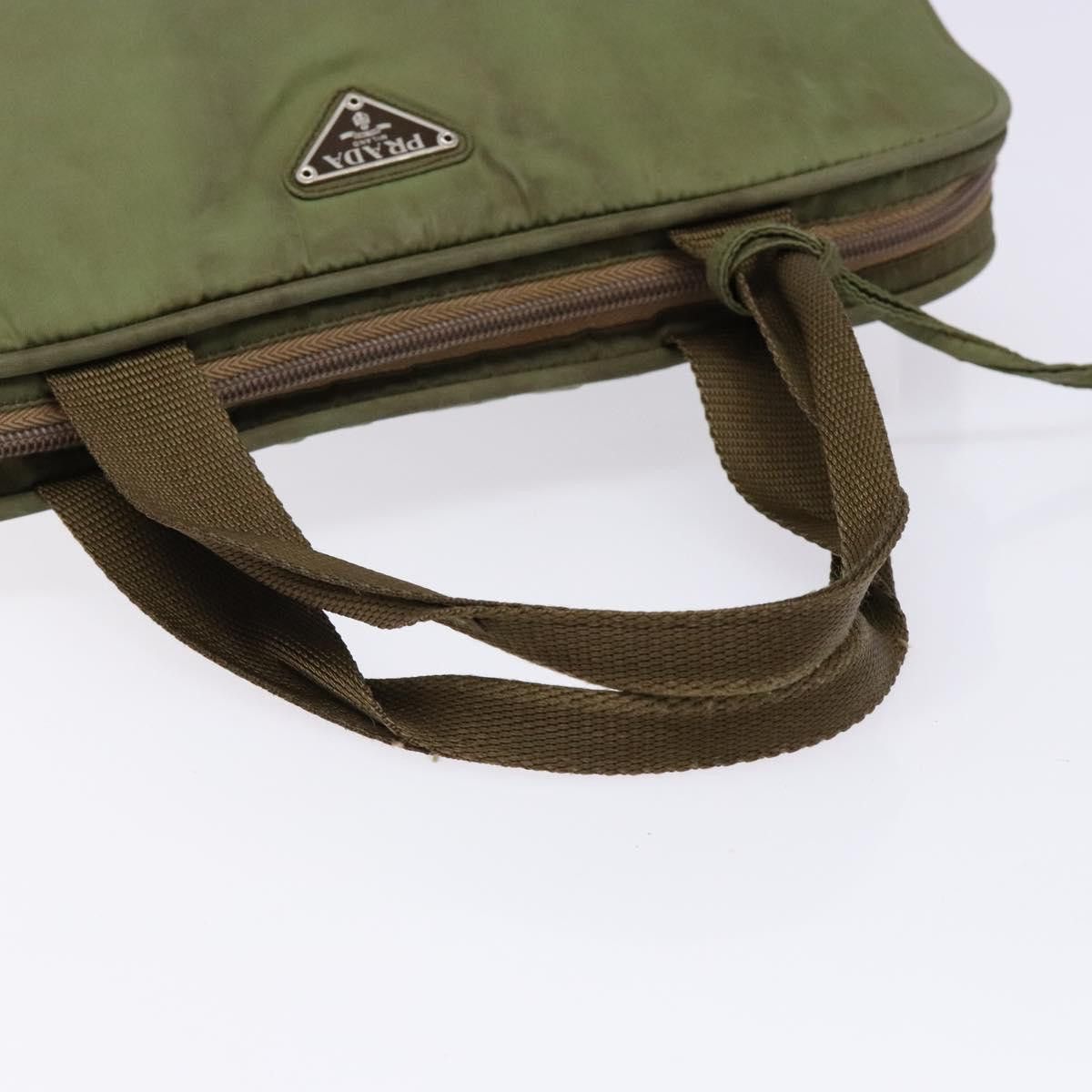 Prada PRADA Hand Bag Nylon Green Silver Size ONE SIZE - 7 Thumbnail