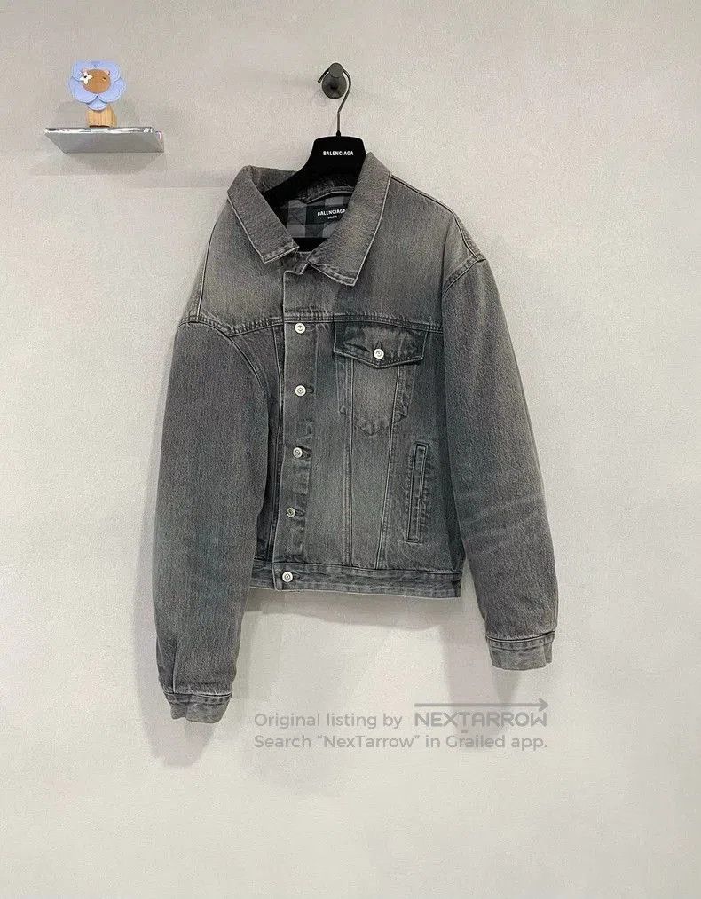 Balenciaga Balenciaga Asymmetric Denim Jacket. Size US XS / EU 42 / 0 - 1 Thumbnail