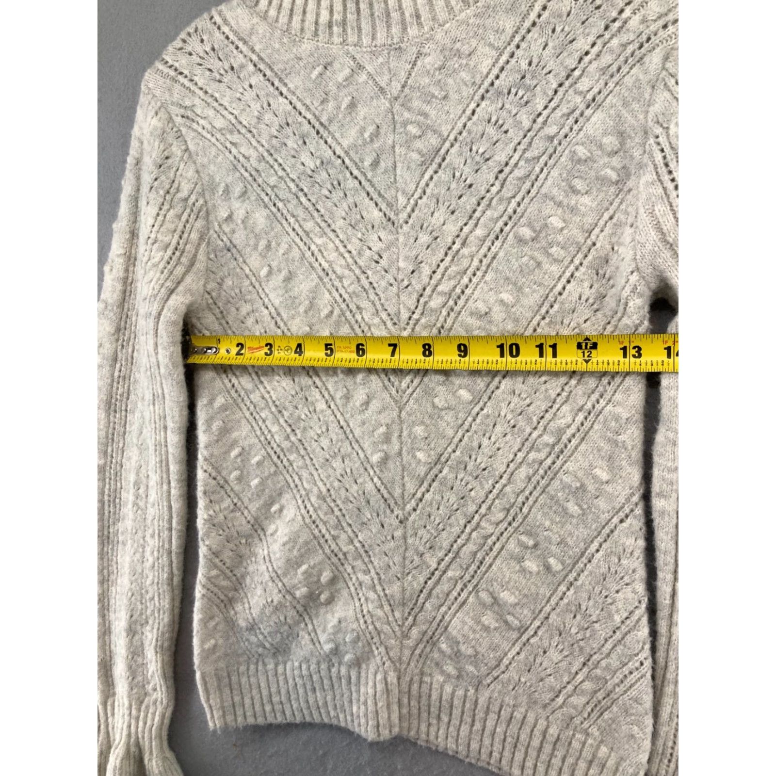 MINKPINK Mink Pink Womens Sweater Small Cream Loose Knit Size S / US 4 / IT 40 - 2 Thumbnail