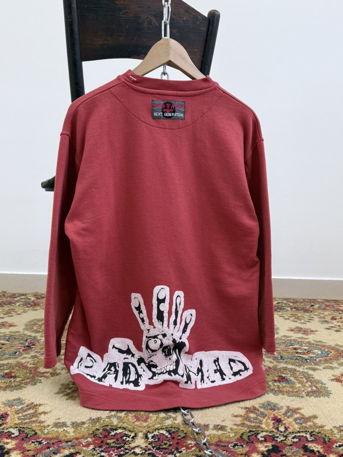 JNCO Vintage 90s Bad + Mad Hardwear Jnco Style Graphic Sweatshirt Size US M / EU 48-50 / 2 - 6 Thumbnail
