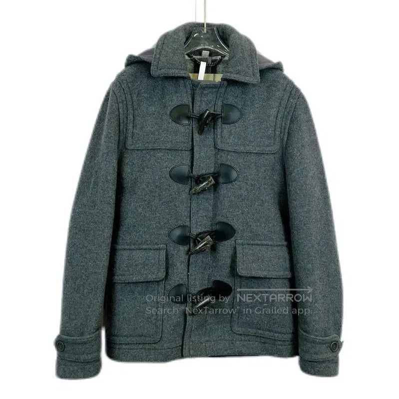 Burberry Burberry Grey Cotton Long Winter Coat for Women. Size XS / US 0-2 / IT 36-38 - 1 Thumbnail