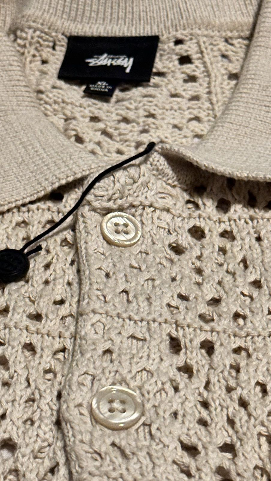 Stussy Stussy Crochet Button up Size US XL / EU 56 / 4 - 6 Thumbnail