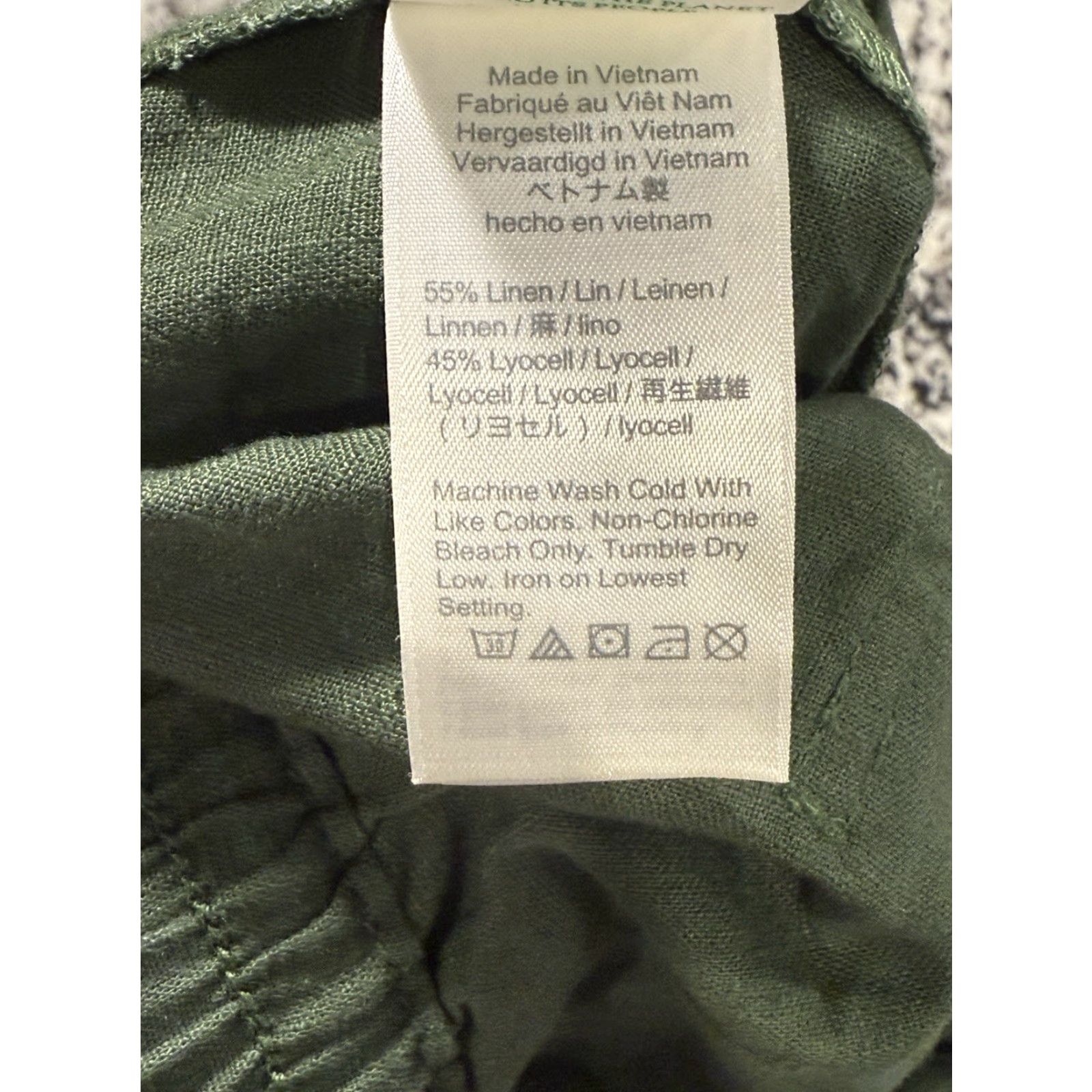 J.Crew J.CREW Seaside Pants Linen Lyocell Blend Tie Waist Green Womens Adult L 26in Inseam 35in Waist Lounge Size 36" / US 14 / IT 50 - 6 Thumbnail