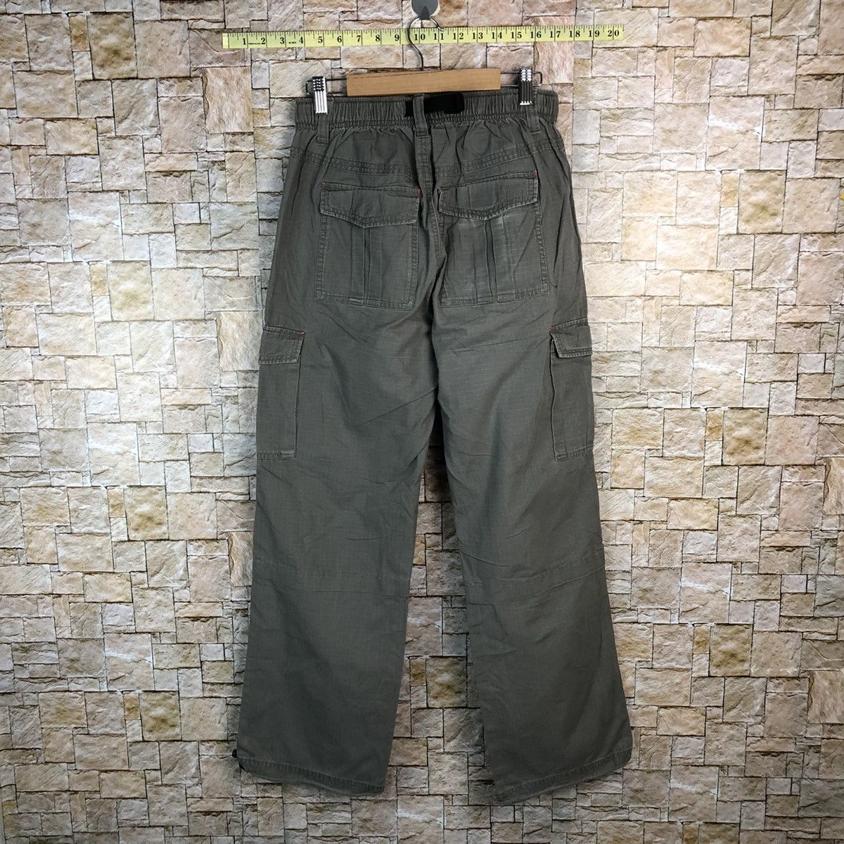 Japanese Brand Freude Grey utility tactical Cargo Multipocket Pants #A651 Size US 30 / EU 46 - 16 Thumbnail