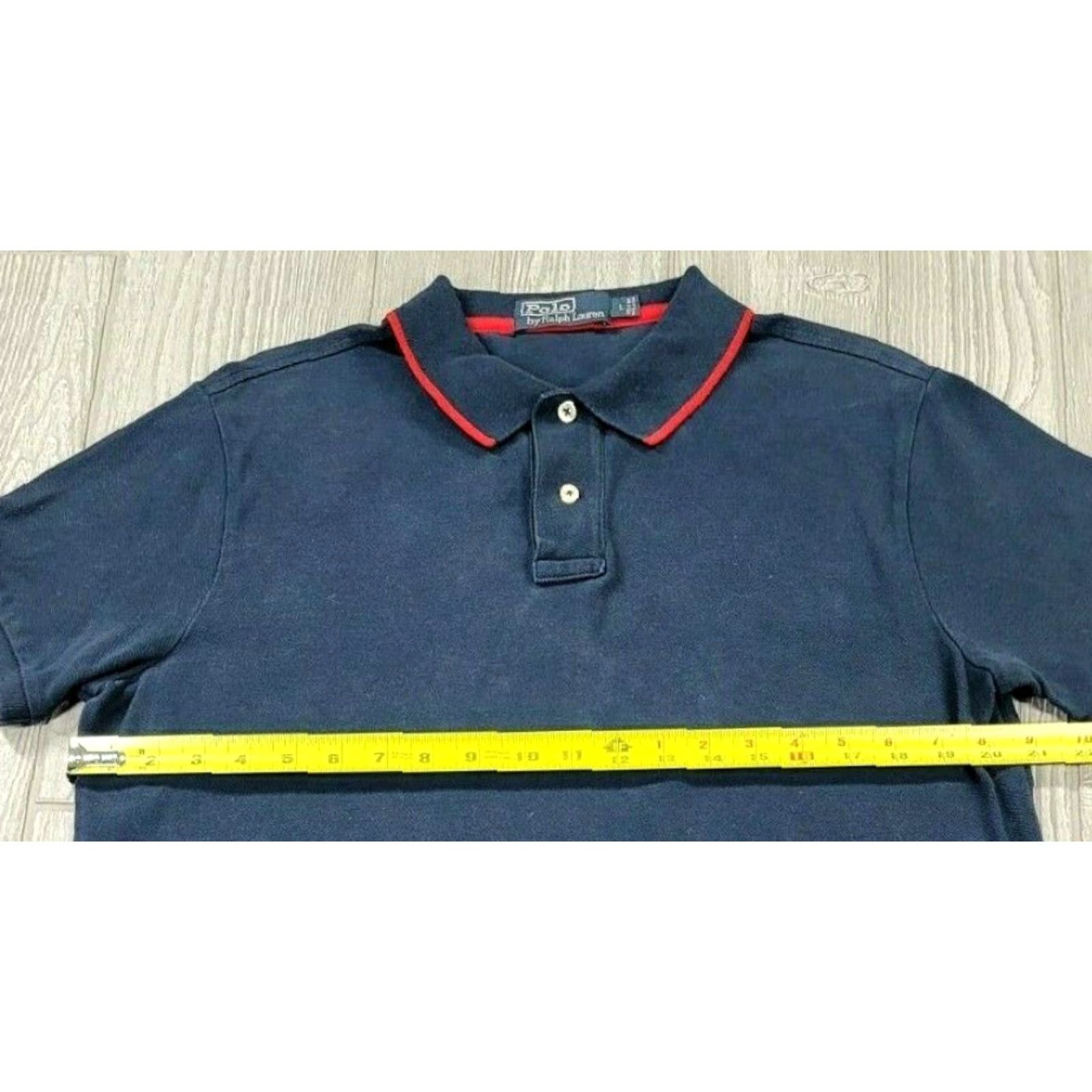 Ralph Lauren VINTAGE Ralph Lauren Polo Shirt Men Blue Adult L Polo Shirt Regular Casual 90s USA Made Cotton Short Sleeve Button Collar Logo Embroidered Red Pony Size US L / EU 52-54 / 3 - 6 Thumbnail