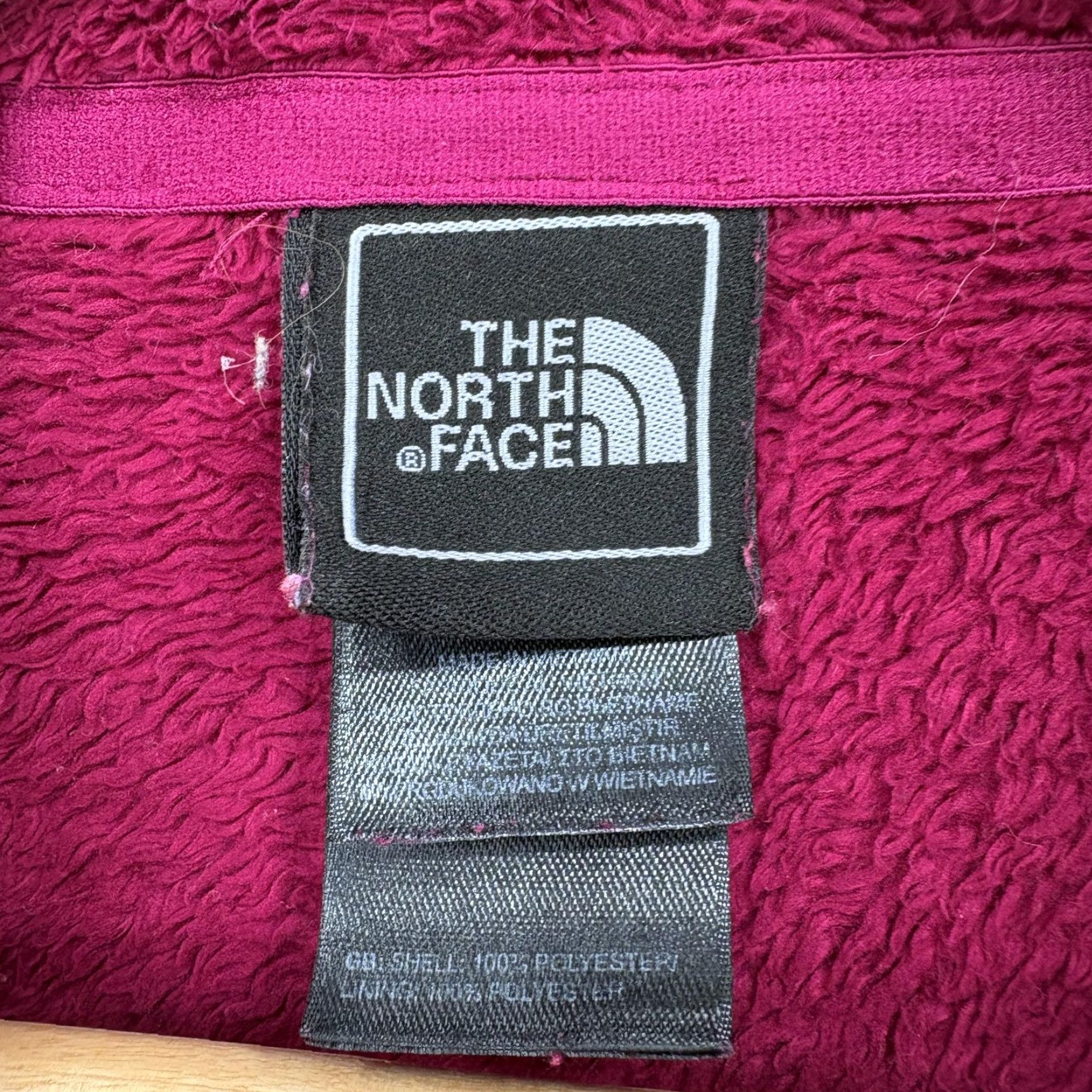 The North Face The North Face Fleece Jacket Womens Medium Pink Full Zip Warm Polyester Lined Pockets Collared Outdoor Casual Travel Size M / US 6-8 / IT 42-44 - 4 Thumbnail