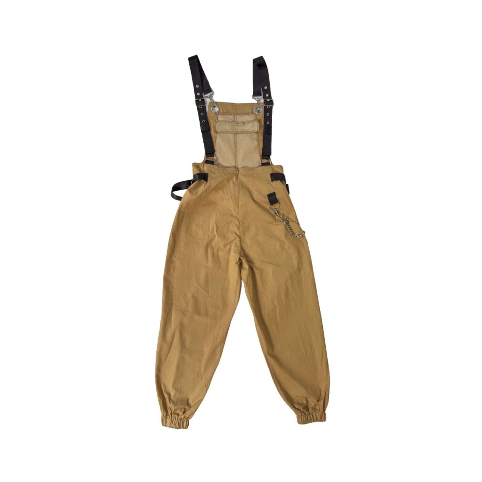 I.AM.GIA I.AM.GIA Cobain Overalls Tan Chain Strap Drop Crotch XS NWT Size 25" / US 0 / IT 36 - 4 Thumbnail