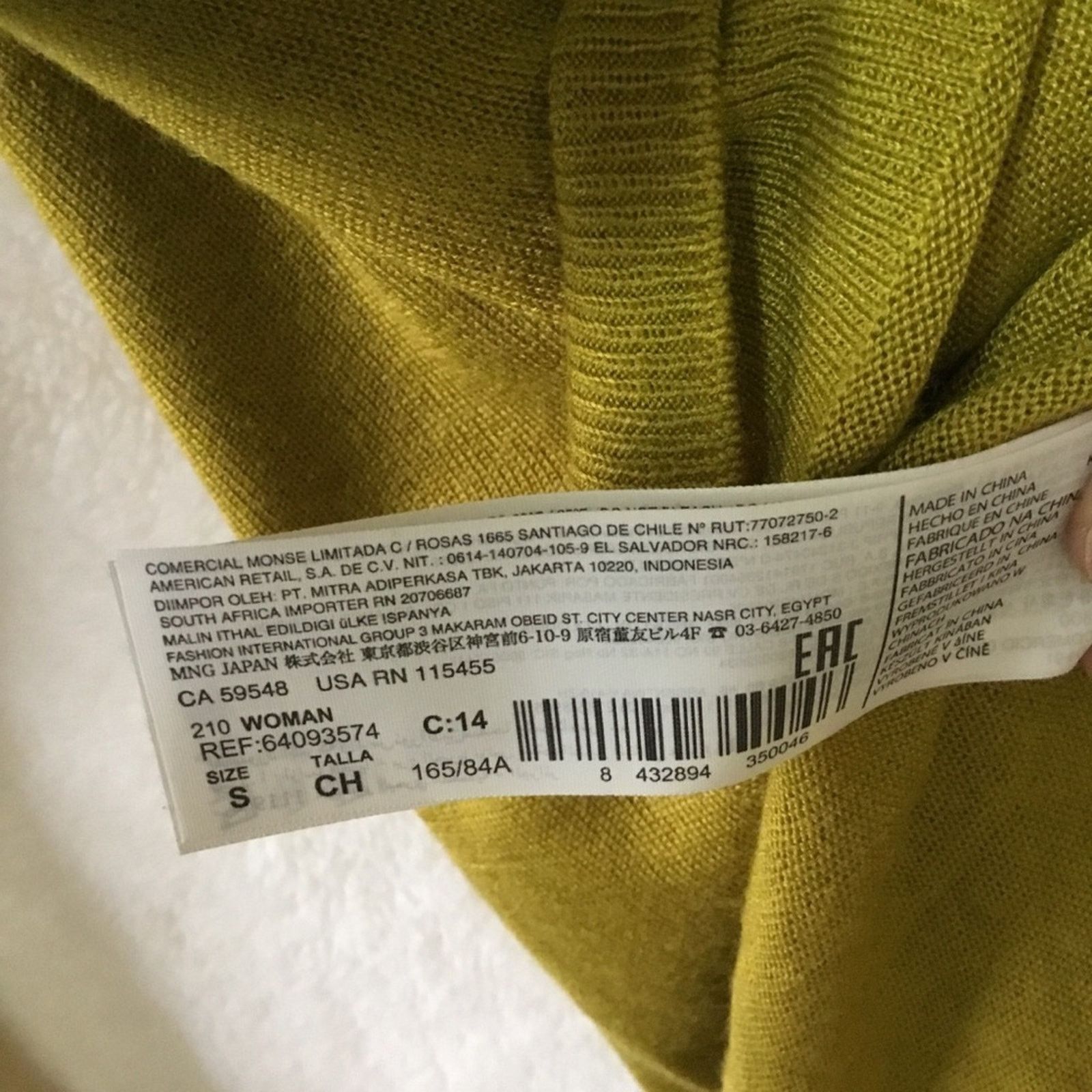 Mango Mango MNG Olive-Green Sweater Size XS / US 0-2 / IT 36-38 - 8 Thumbnail