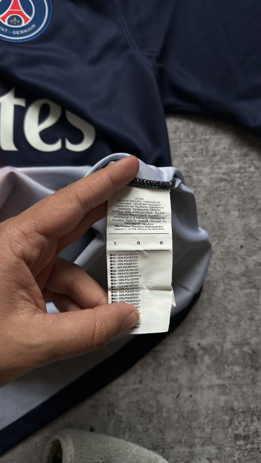 Nike 2018/19 Nike PSG Paris Saint-Germain Home Soccer Jersey Size US L / EU 52-54 / 3 - 10 Thumbnail