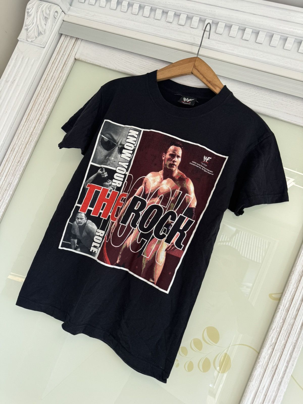 WWF Vintage WWF 2000 The Rock Promo T-shirt WWE Rare Tee Size US S / EU 44-46 / 1 - 3 Thumbnail
