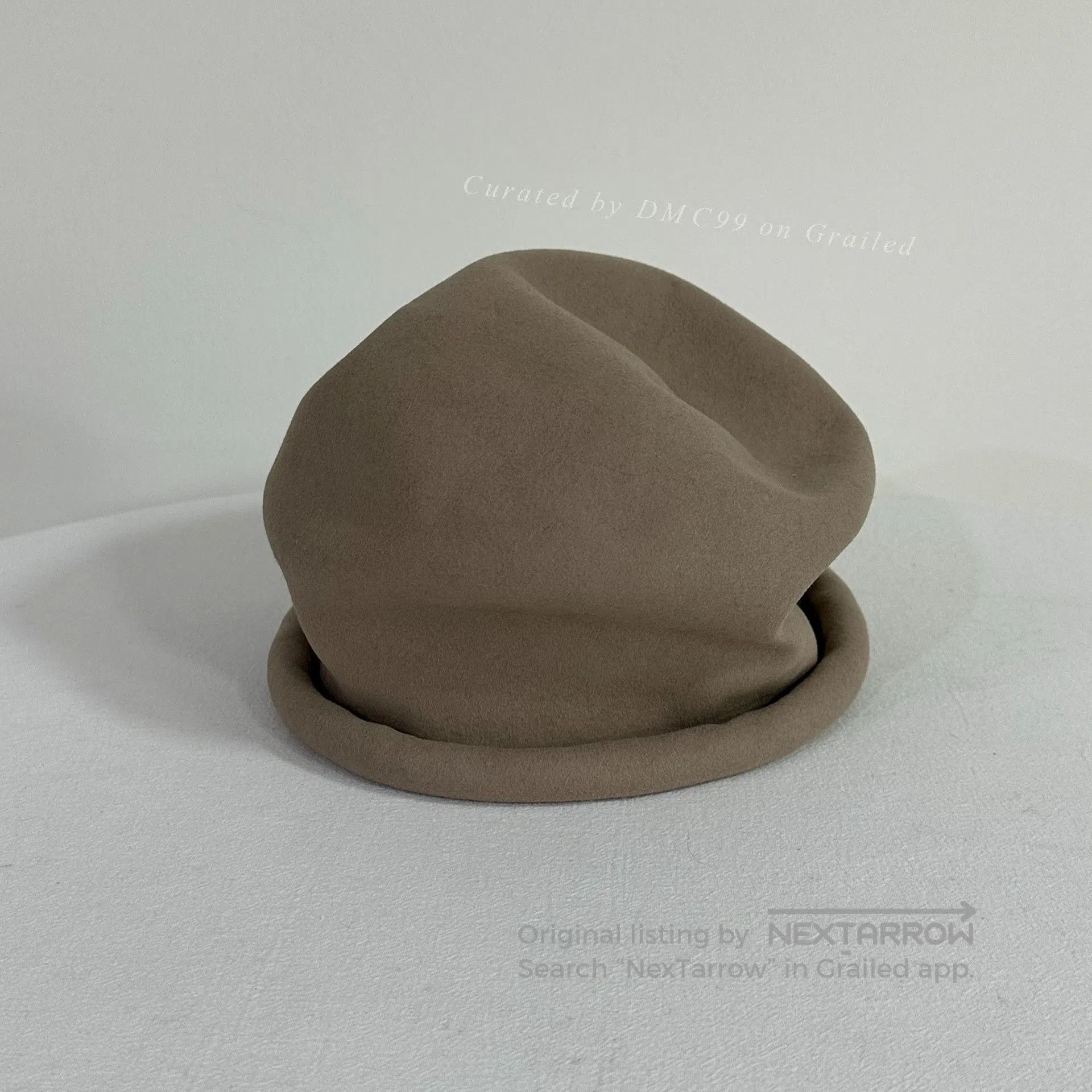 Horisaki HORISAKI Rabbit Fur Felt Handcrafted Hat. Size ONE SIZE - 2 Thumbnail