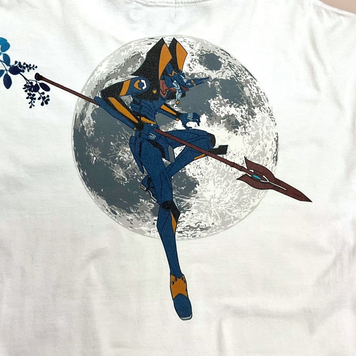 Anime Evangelion x Nishiki x Mark6 x Spear of Longinus White Tee Size US XXL / EU 58 / 5 - 9 Thumbnail