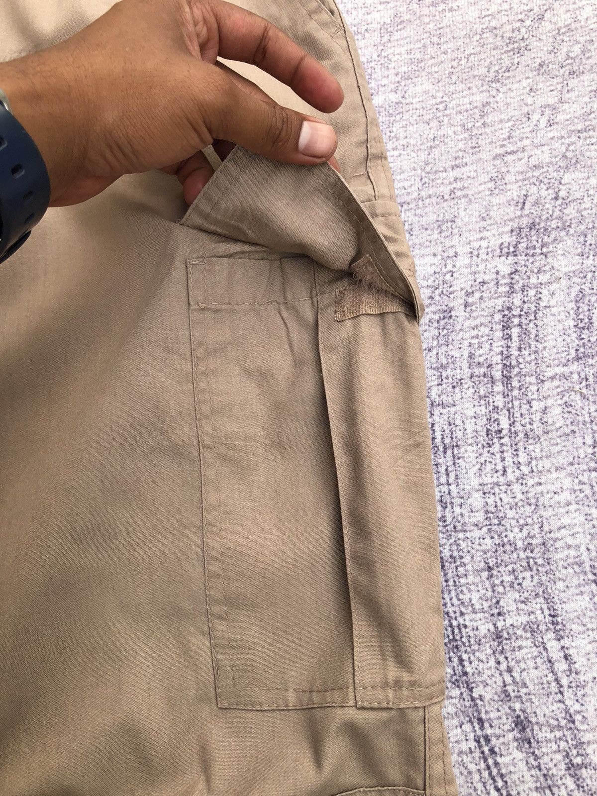 Japanese Brand Relaxted Cargo Pants Stretchble Waist Multipocket Tactical Size US 27 - 6 Thumbnail