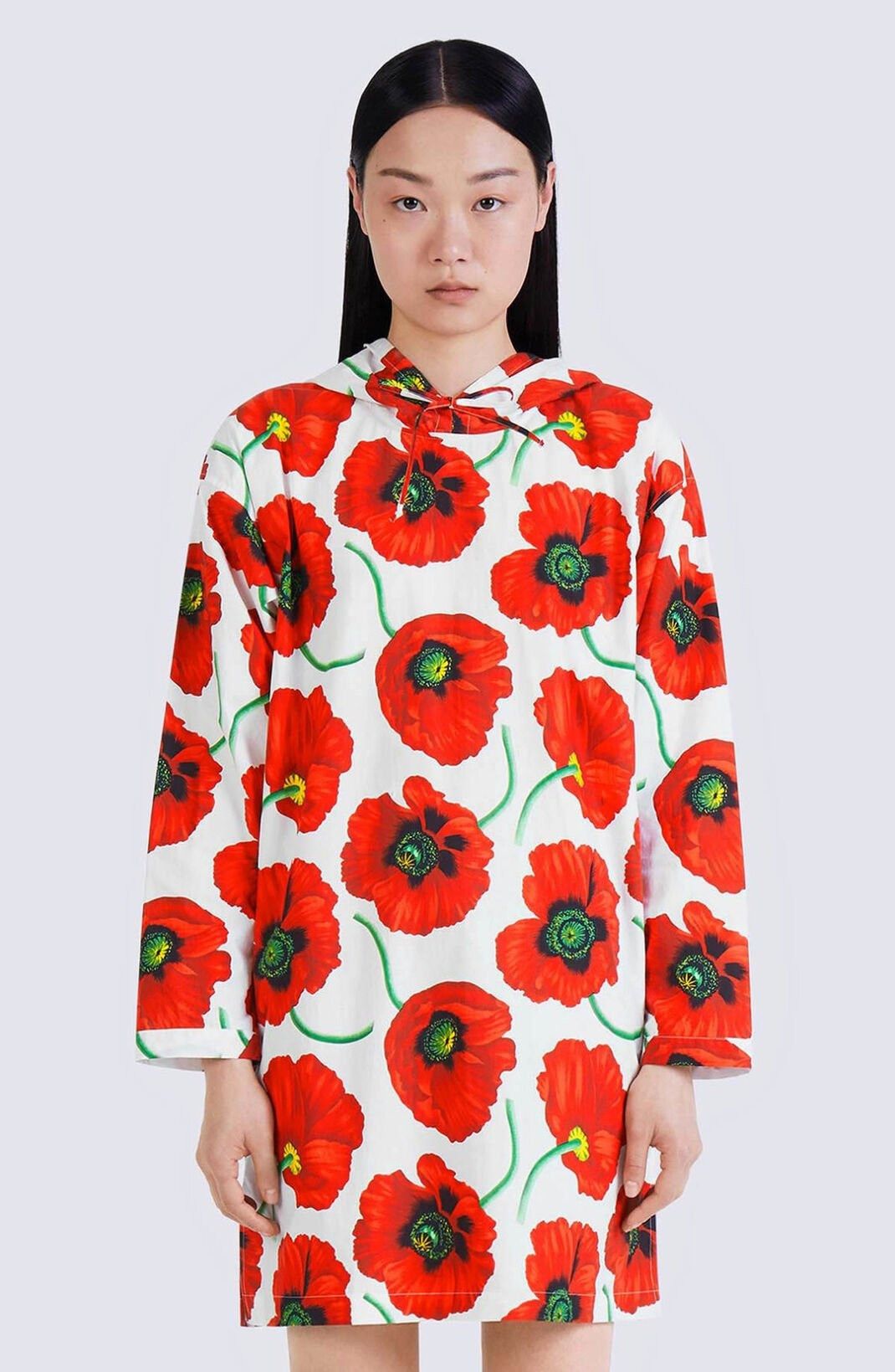 Kenzo o1y1025 Hooded Mini Dress in Multicolor Size S / US 4 / IT 40 - 3 Thumbnail