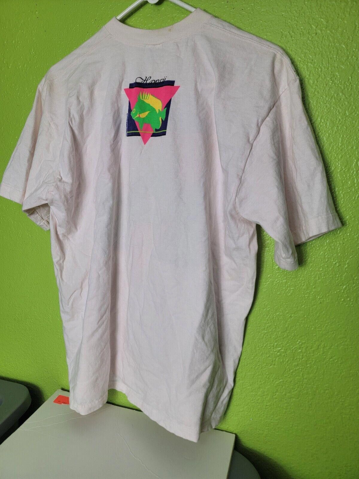 Other Vintage 80s Crazy Shirts Hawaii Pink Maui Fish Single Stitch Size US L / EU 52-54 / 3 - 7 Thumbnail