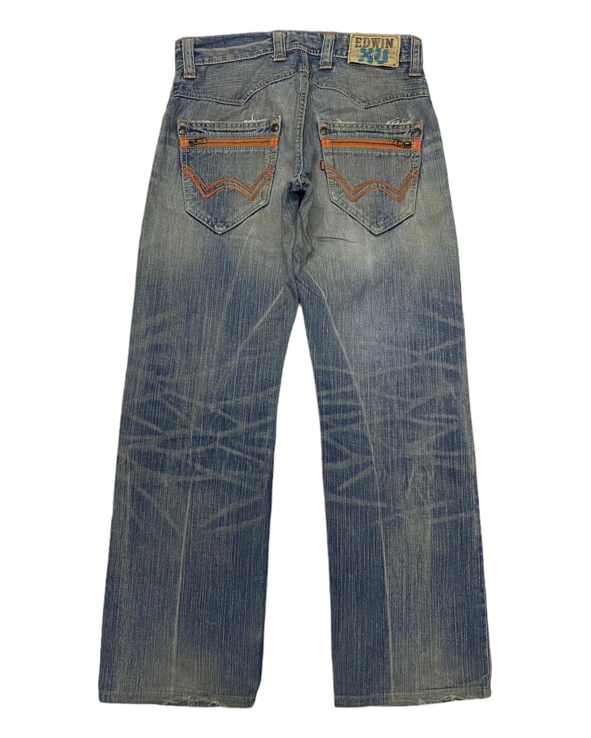 If Six Was Nine 🔥VINTAGE EDWIN BAGGY JEANS DISTRESSED DENIM RARE LGB STYLE Size US 32 / EU 48 - 3 Thumbnail