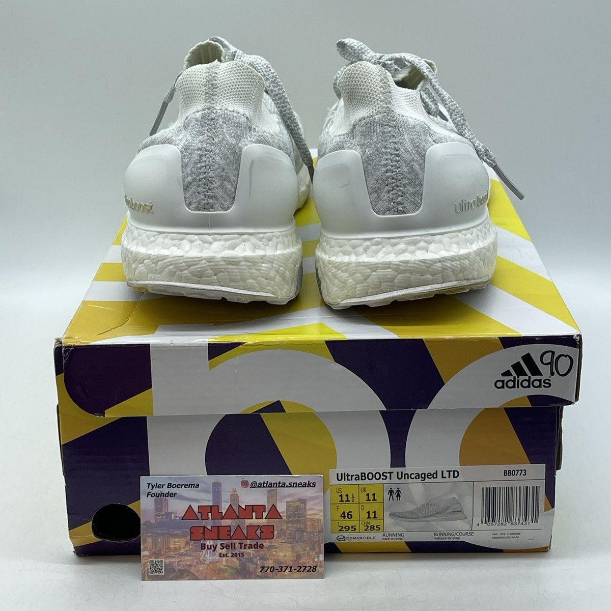 Adidas Ultra uncaged triple white Size US 11.5 / EU 44-45 - 3 Thumbnail