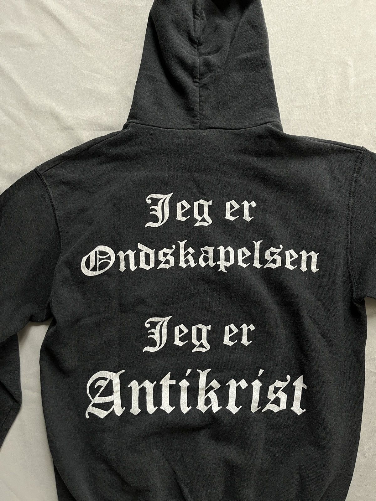 Band Tees Dimmu Borgir Stormblast Vintage Faded Hoodie Size US M / EU 48-50 / 2 - 11 Thumbnail