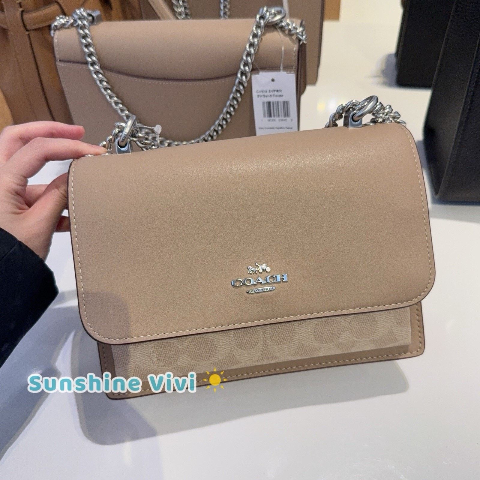 Coach NWT COACH Klare Crossbody Bag CY678 Silver/Sand/Taupe Size ONE SIZE - 1 Thumbnail