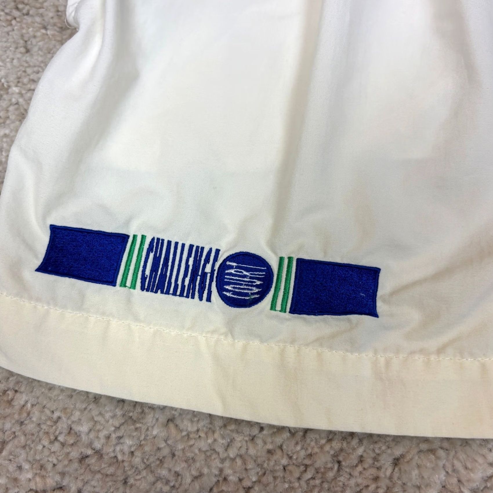 Nike VINTAGE Nike Tennis Shorts Men L White Agassi Sampras Drawstring Court Challenge 90s Size US 33 - 2 Thumbnail