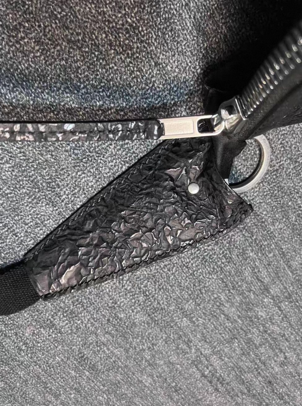 Rick Owens Rick Owens mainline embossed cowhide streamer card holder-2 Size ONE SIZE - 4 Thumbnail