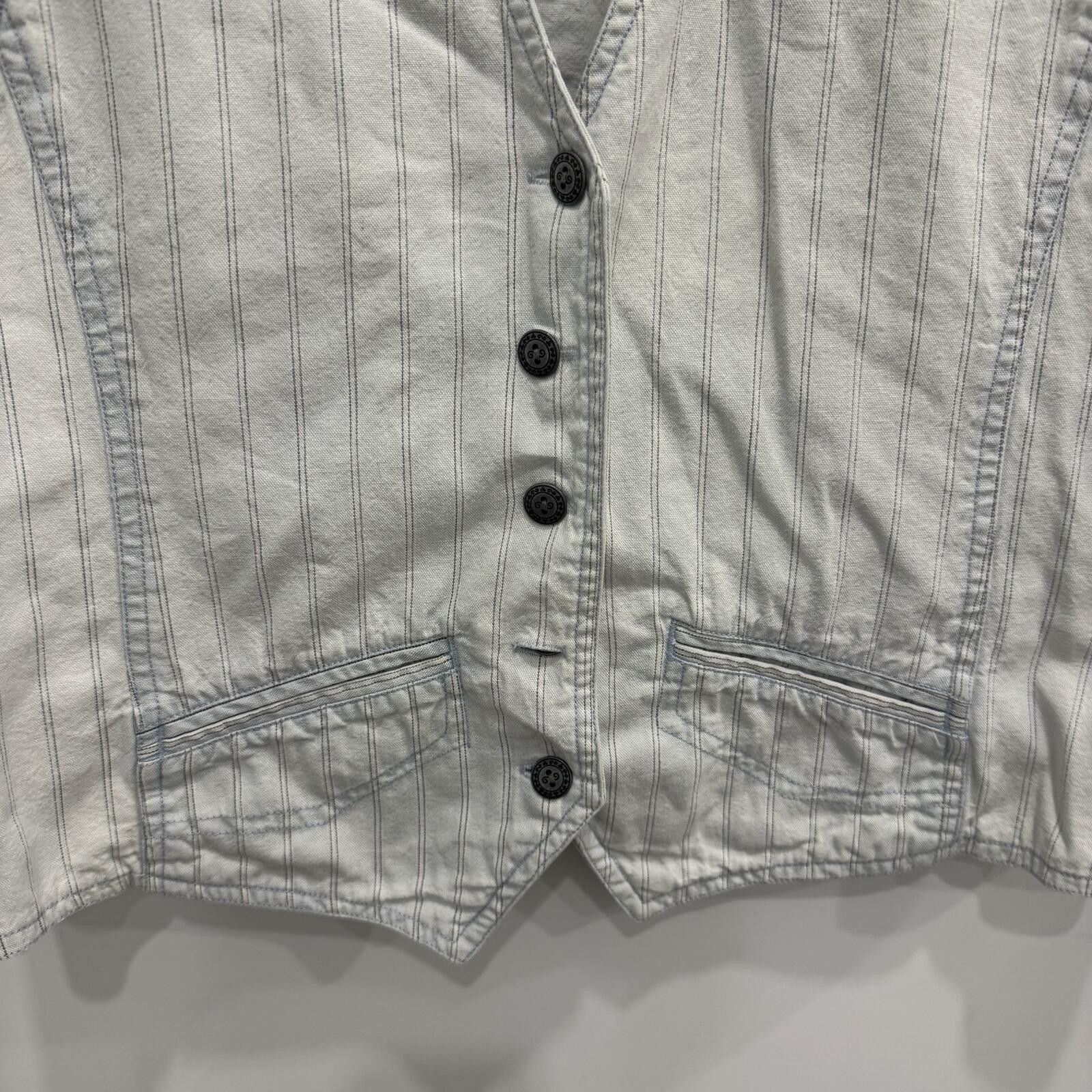 LOST INTRICACY Vintage Intro Pinstripe Vest Medium Size M / US 6-8 / IT 42-44 - 3 Thumbnail