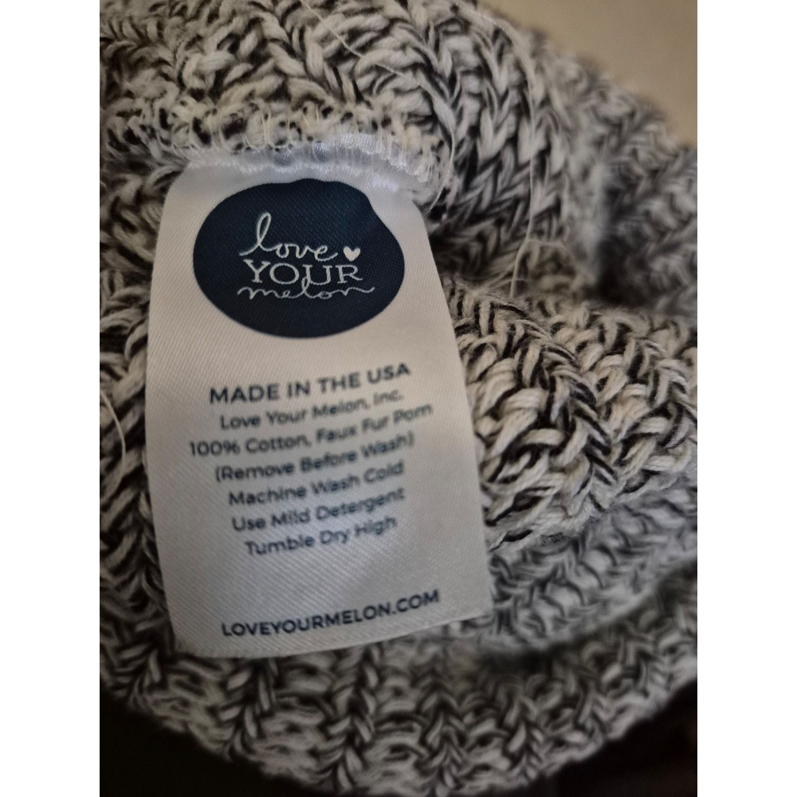 Other Love Your Melon Unisex Beanie Black Speckled Cuffed Beanie H Size ONE SIZE - 7 Thumbnail