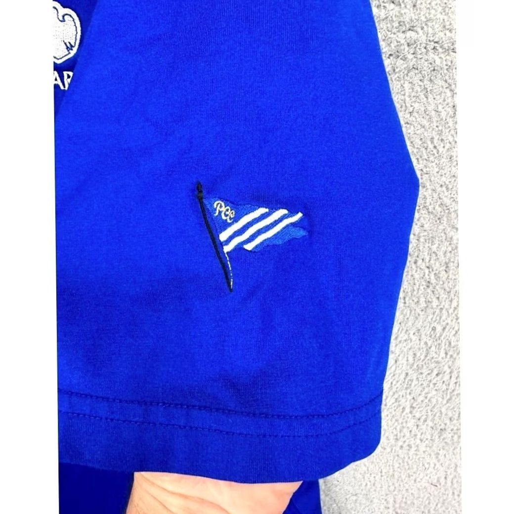 Polo Ralph Lauren VINTAGE Polo Ralph Lauren Polo Shirt Men XL Blue The Barclays Performance Rugby Athletic Size US XL / EU 56 / 4 - 6 Thumbnail