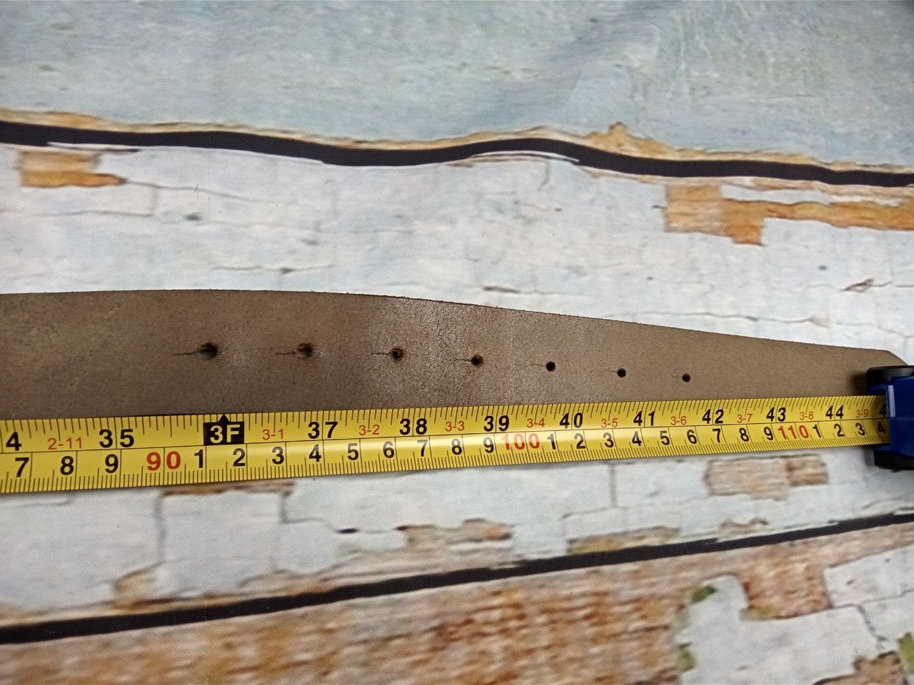 Diesel Vintage Diesel Leather Belt Mohawk Buckle Khaki Size 105/42 Size ONE SIZE - 11 Thumbnail
